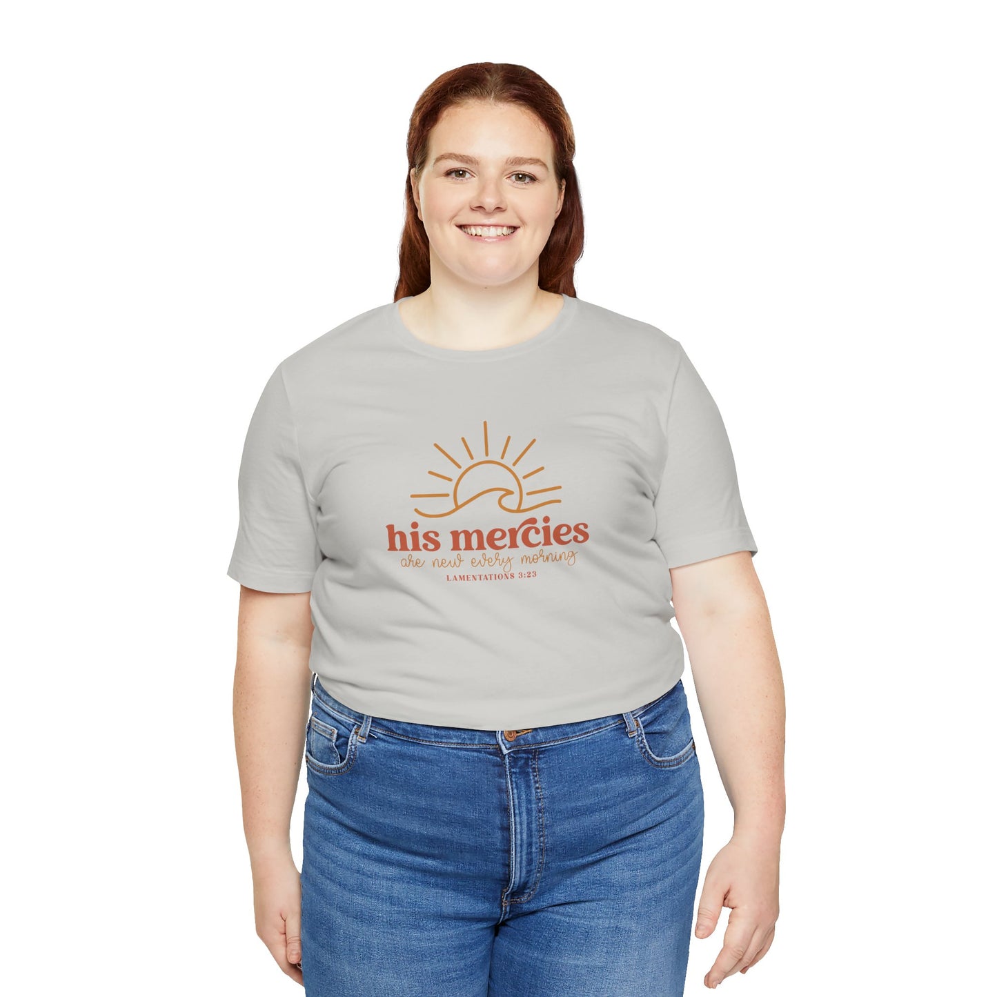 Bella + Canvas Inspirational Graphic Tee - His Mercies, Faith-Based Shirt, Casual Wear, Gift for Believers, Christian Apparel, Everyday Comfort