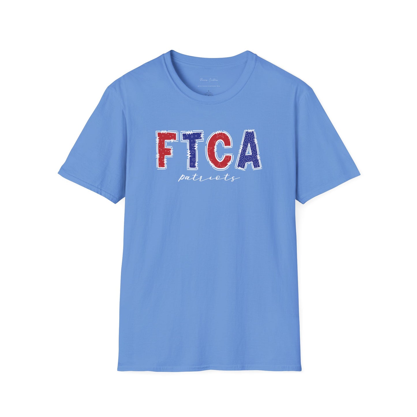 Gildan Faith Training Christian Academy Patriots Unisex Softstyle T-Shirt, Cute Graphic Tee, Team Spirit Shirt, Casual Wear, Gift for Fans