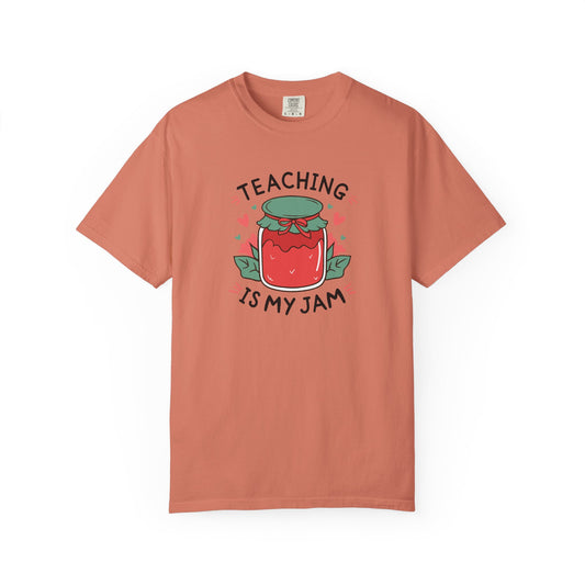 Comfort Colors Unisex Teaching is my Jam T-Shirt - Perfect for Teachers, Back to School, Gifts, Classroom Apparel, Casual Wear