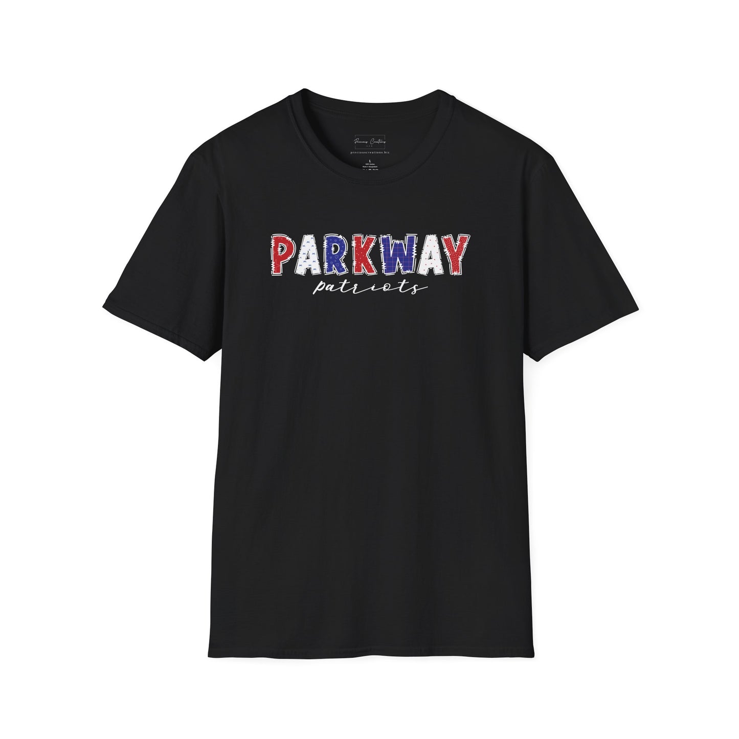 Gildan Parkway Patriots Unisex Softstyle T-Shirt, Cute Graphic Tee, Team Spirit Shirt, Casual Wear, Gift for Fans