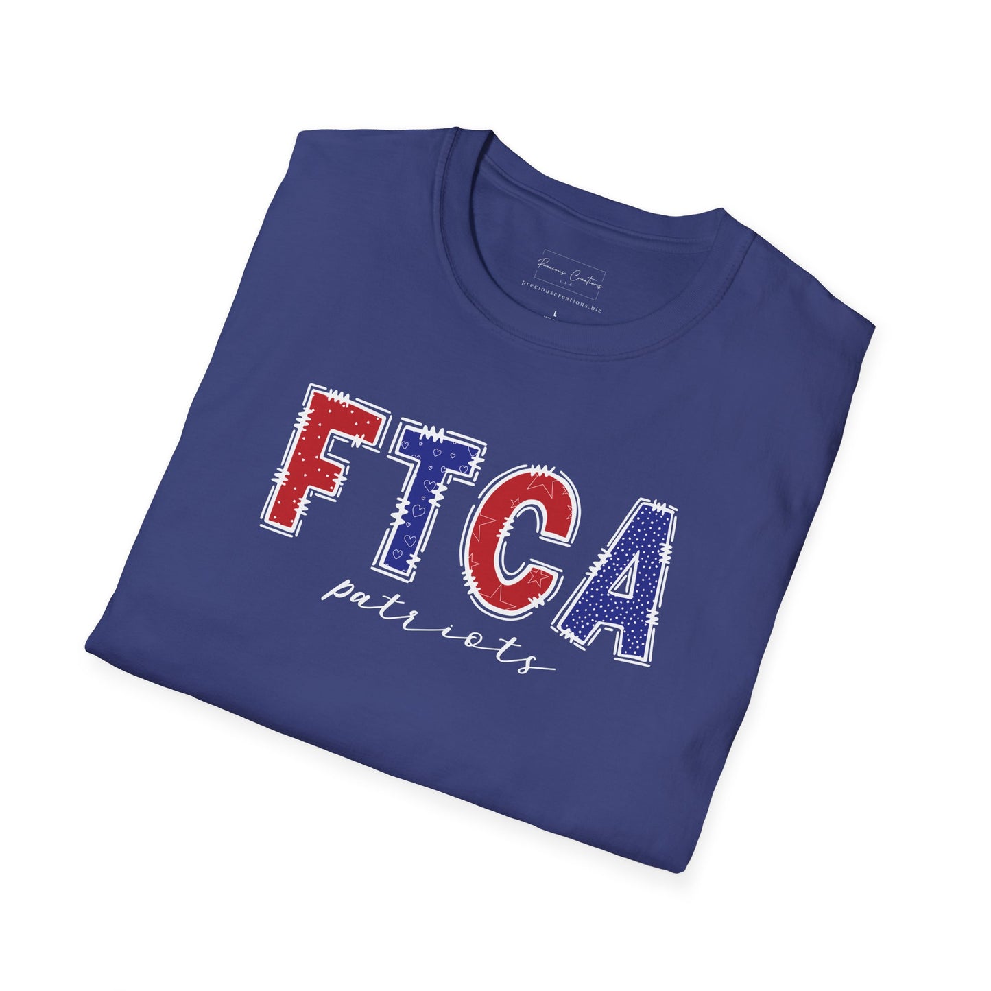 Gildan Faith Training Christian Academy Patriots Unisex Softstyle T-Shirt, Cute Graphic Tee, Team Spirit Shirt, Casual Wear, Gift for Fans