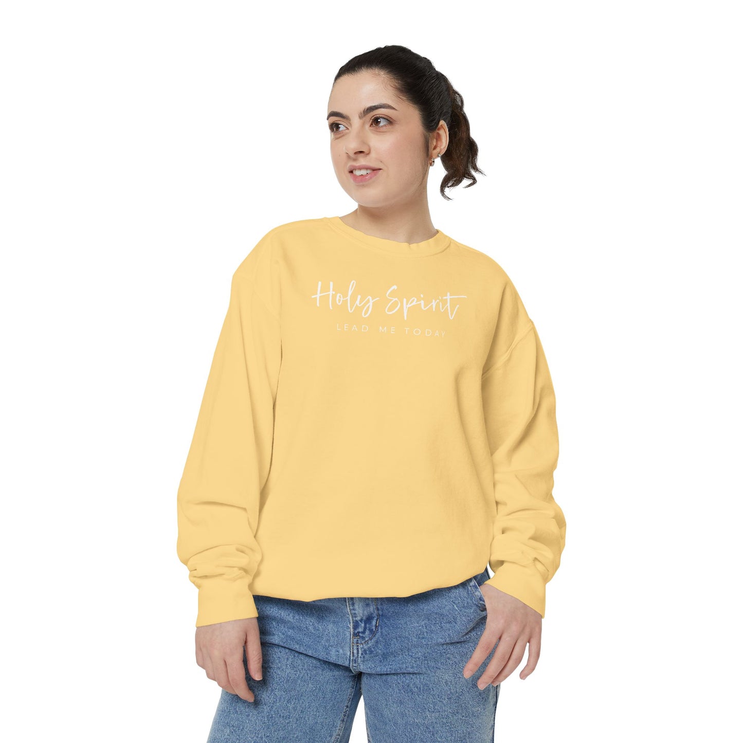 Comfort Colors Holy Spirit Sweatshirt, Spiritual Clothing, Faith-Based Apparel, Cozy Gift for Believers, Comfortable Everyday Wear