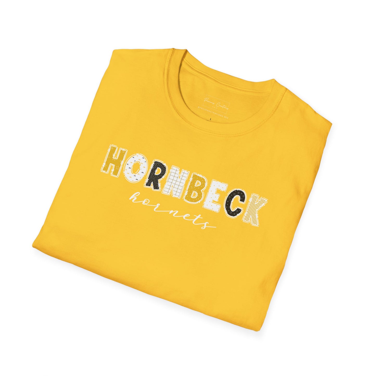 Gildan Hornbeck Hornets Unisex Softstyle T-Shirt, Cute Graphic Tee, Team Spirit Shirt, Casual Wear, Gift for Fans