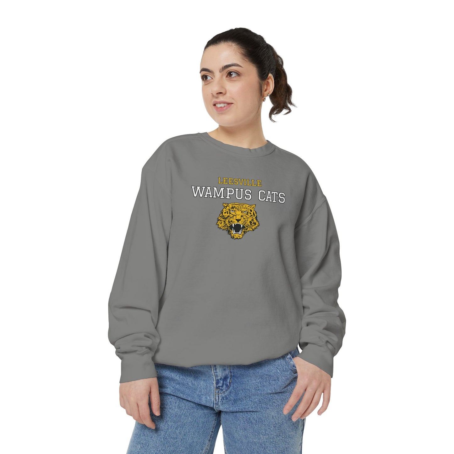 Leesville Wampus Cats Sweatshirt, Cozy Unisex Crewneck, School Spirit Apparel, Sports Team Gift, Casual Wear for All Occasions