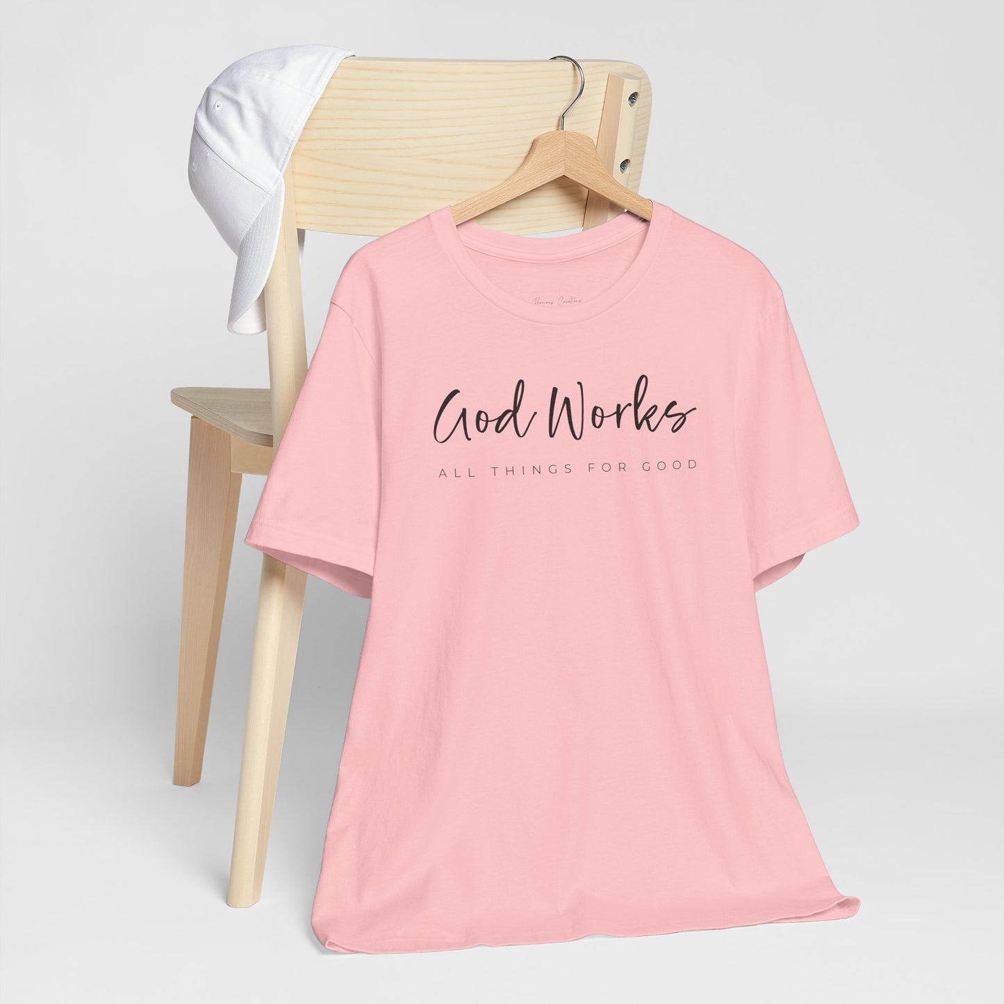 Bella + Canvas Inspirational Graphic Tee - God Works, Faith-Based Shirt, Casual Wear, Gift for Believers, Christian Apparel, Everyday Comfort