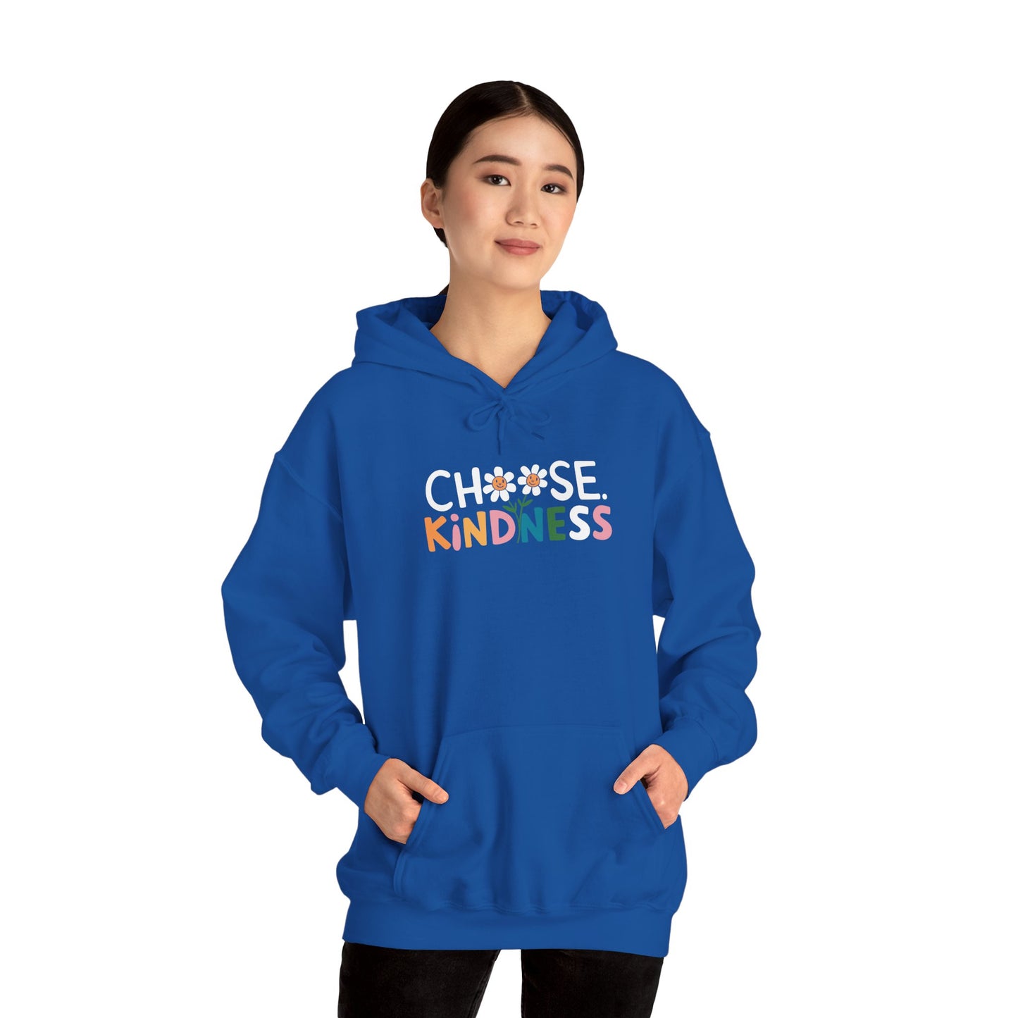 Gildan Choose Kindness Hoodie, Comfortable Sweatshirt, Gift for Friends, Inspirational Apparel, Cozy Layering