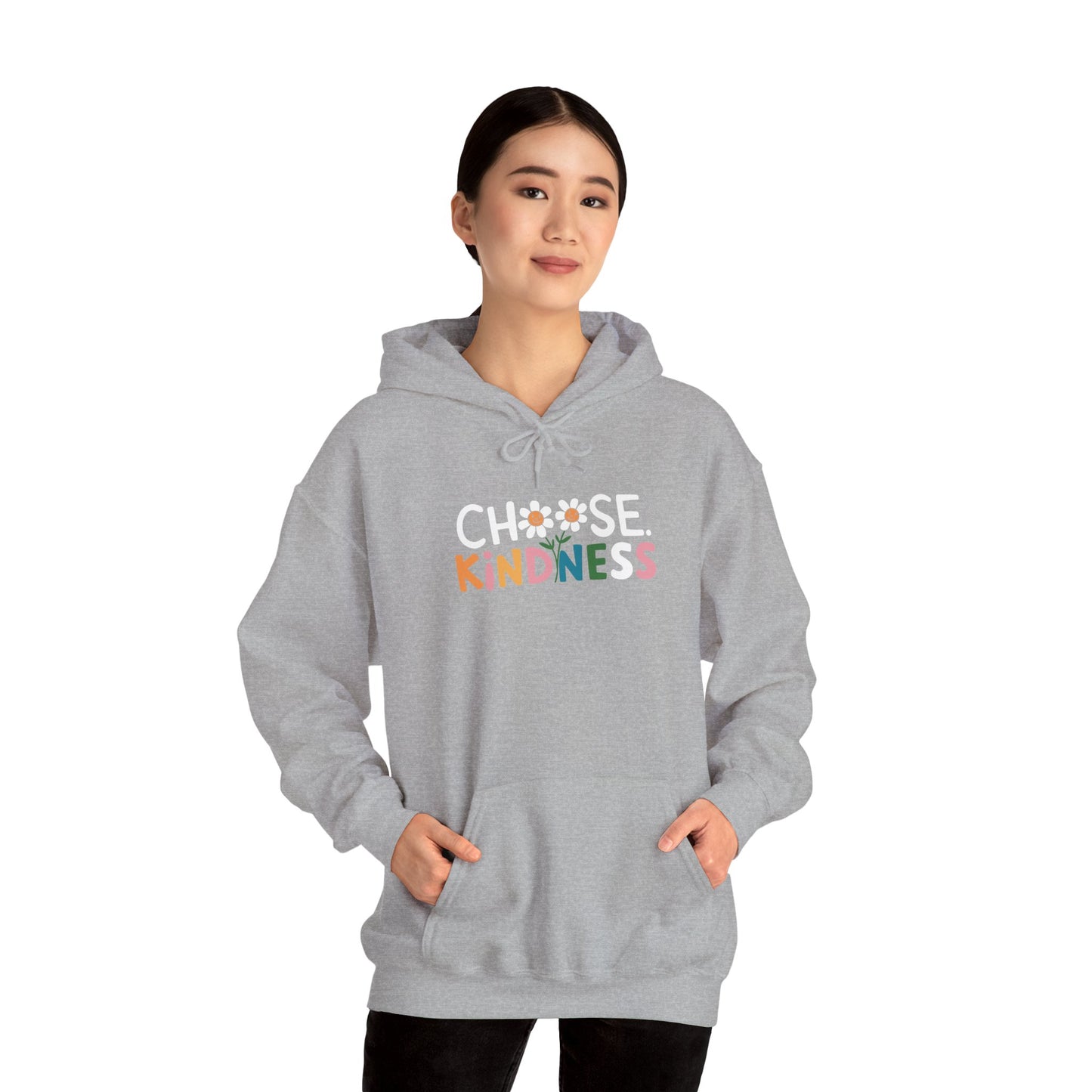 Gildan Choose Kindness Hoodie, Comfortable Sweatshirt, Gift for Friends, Inspirational Apparel, Cozy Layering