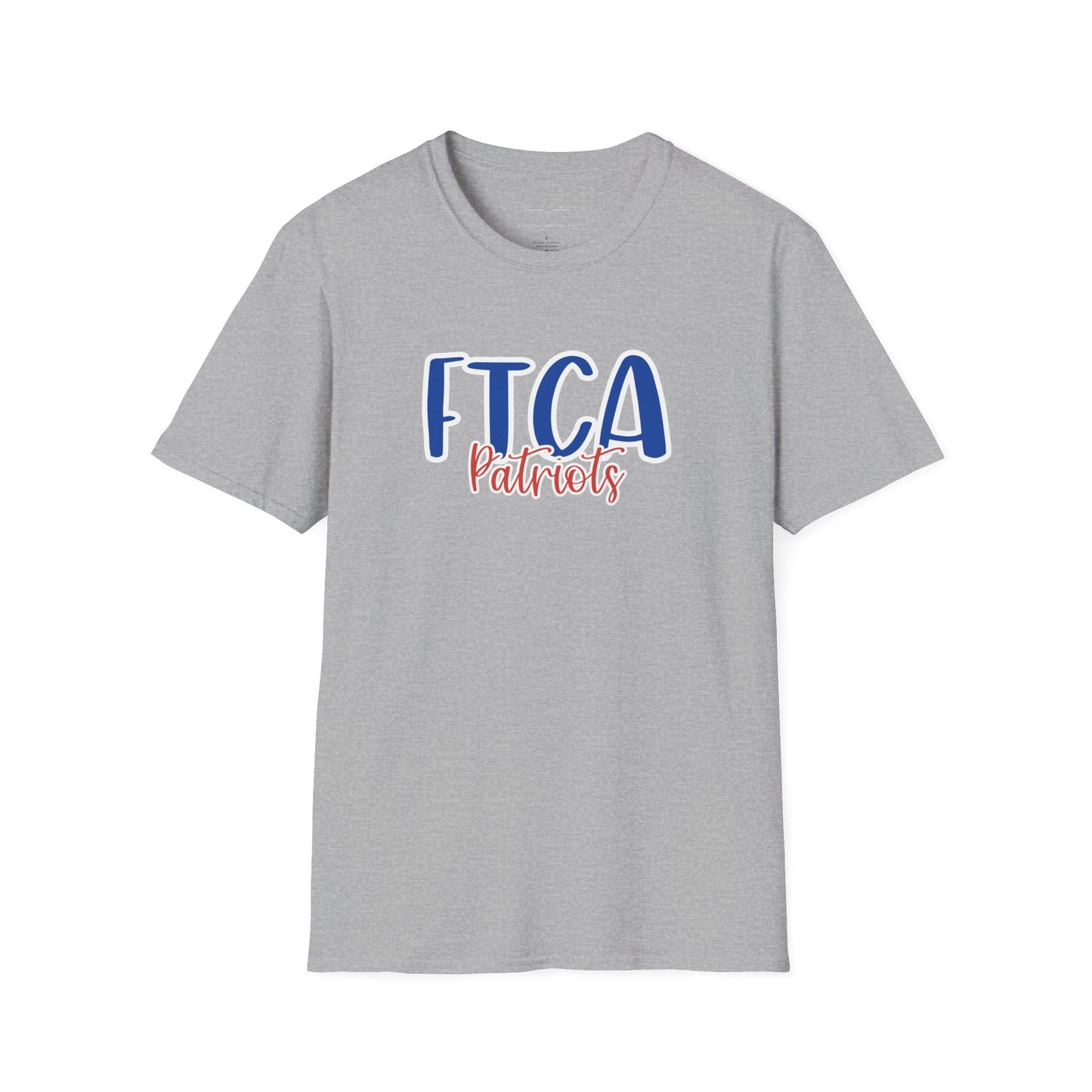 Gildan Faith Training Christian Academy Patriots Style 2 Unisex Softstyle T-Shirt, Cute Graphic Tee, Team Spirit Shirt, Casual Wear, Gift for Fans