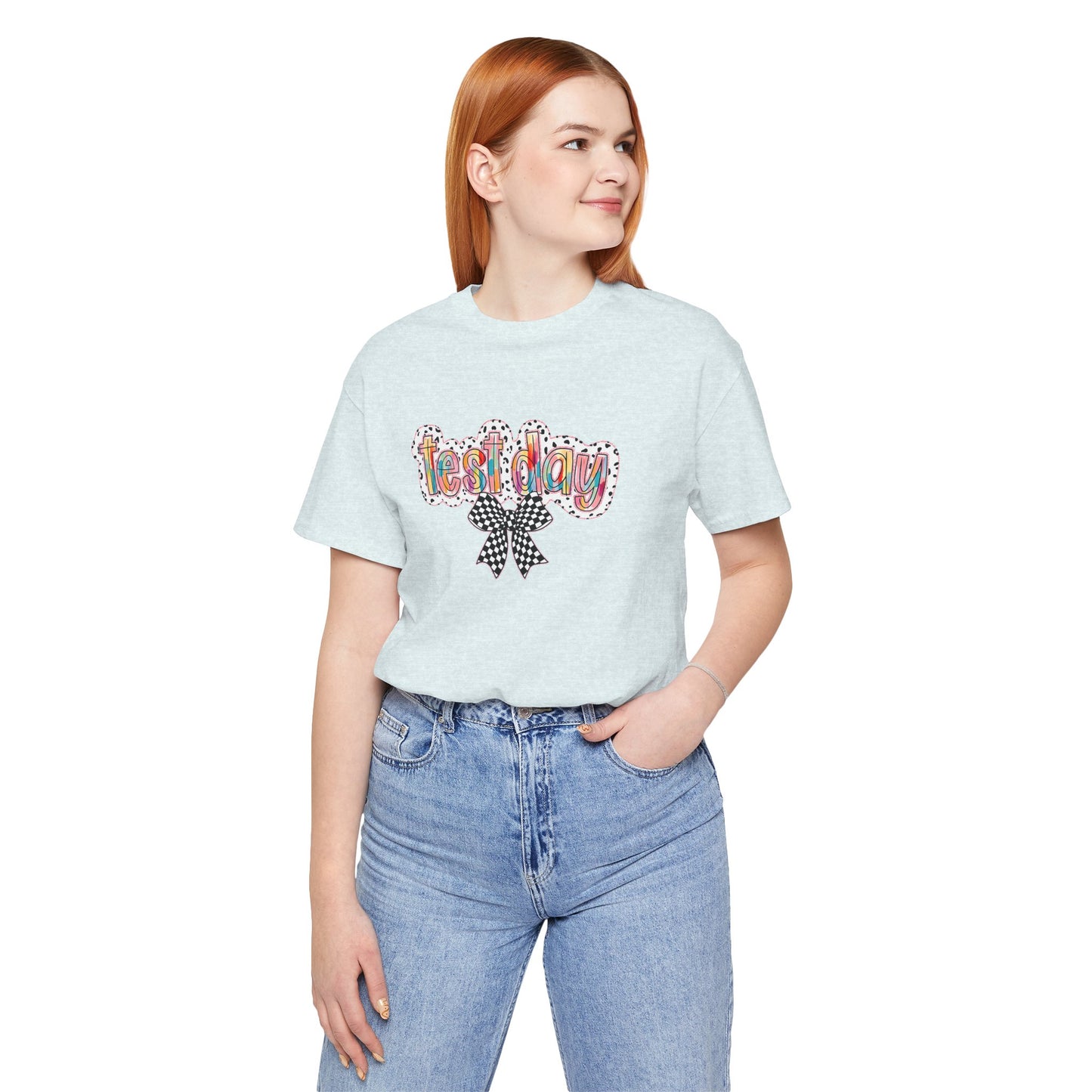 Bella + Canvas Test Day Short Sleeve Tee, Fun Gift, Party Attire, Unisex Shirt, Casual Wear, Summer Style
