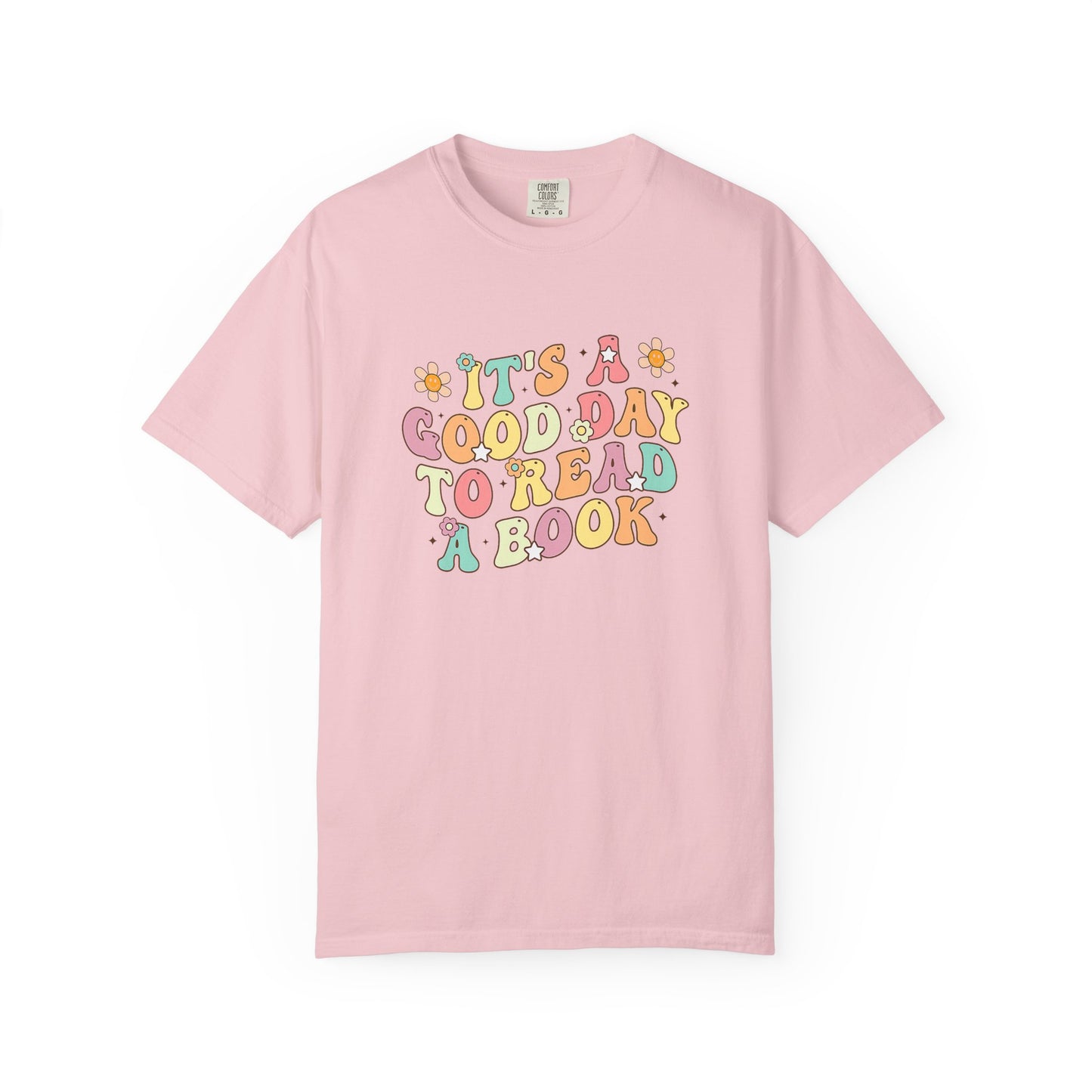 Comfort Colors Unisex Teacher It's a Good Day to Read a Book T-Shirt - Perfect for Teachers, Back to School, Gifts, Classroom Apparel, Casual Wear