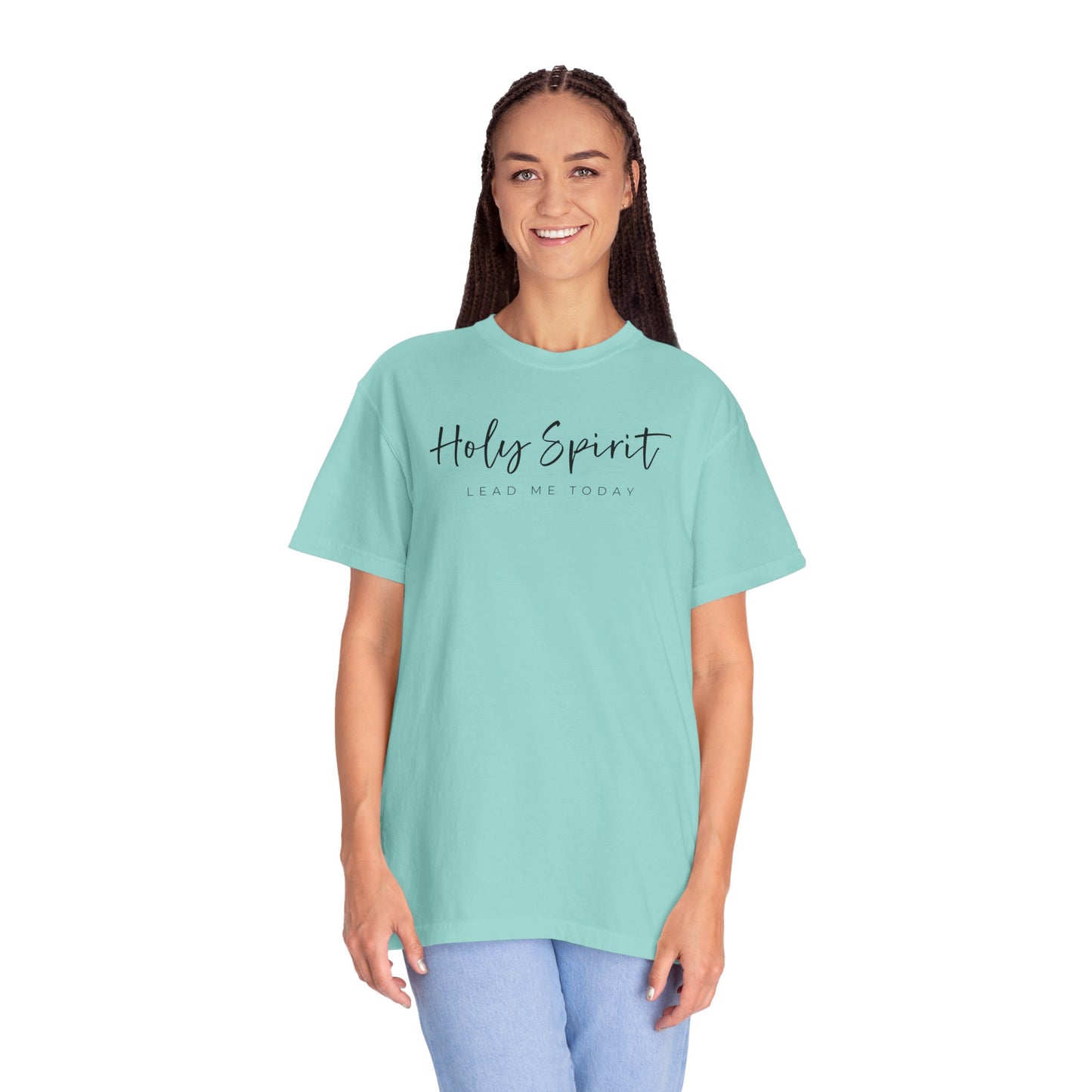 Comfort Colors Holy Spirit Unisex Garment-Dyed T-Shirt - Faith-Based Apparel for Everyday Wear, Spiritual Gift, Christian Tee, Inspirational Clothing