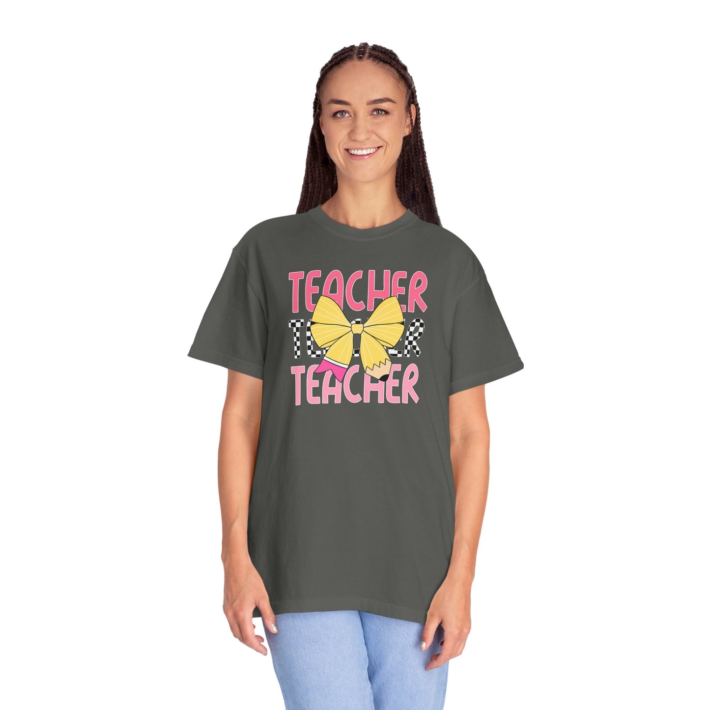 Comfort Colors Teacher T-Shirt, Gift for Educators, Unisex Garment-Dyed Tee, Back to School Shirt, Fun Teacher Apparel