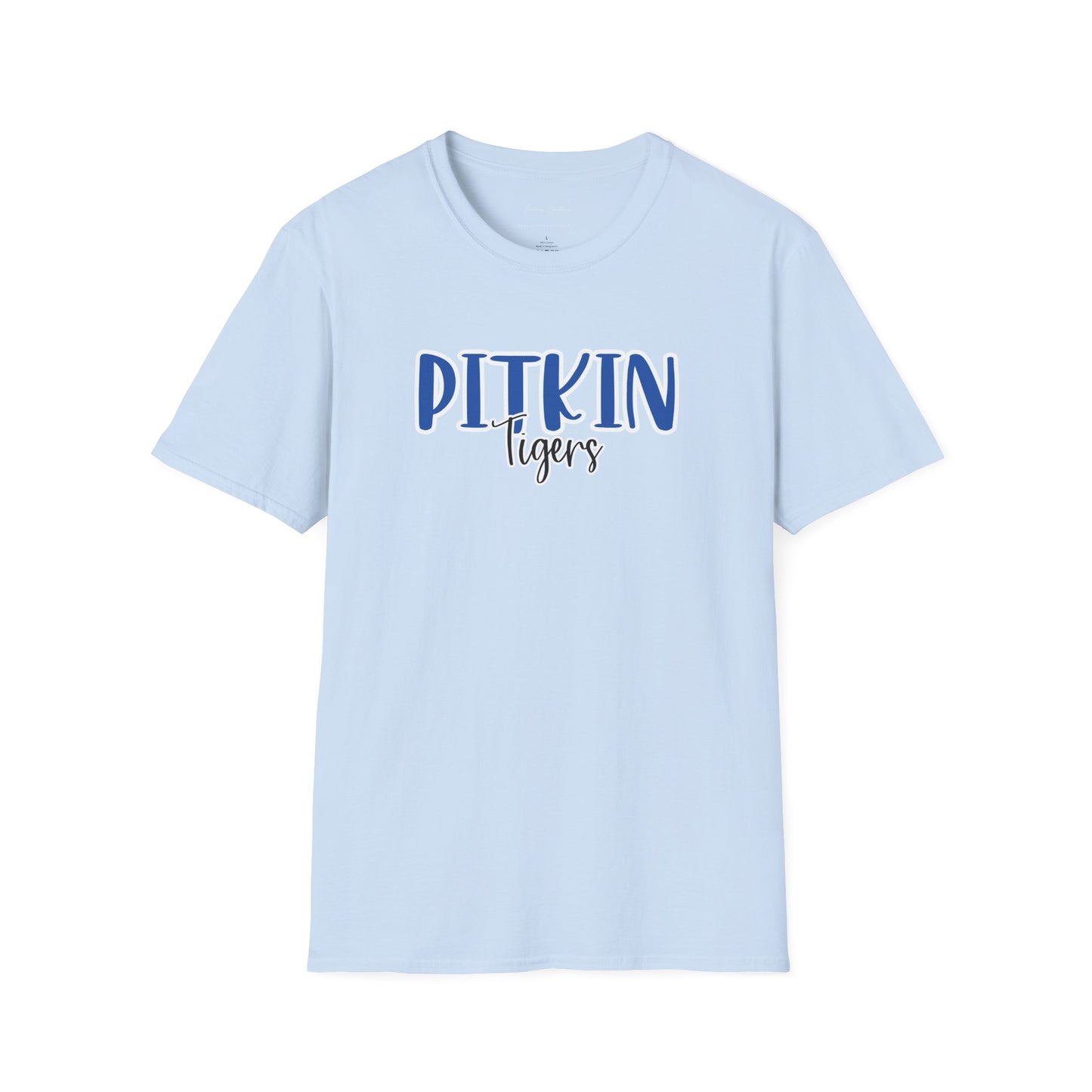 Gildan Pitkin Tigers Style 2 Unisex Softstyle T-Shirt, Cute Graphic Tee, Team Spirit Shirt, Casual Wear, Gift for Fans