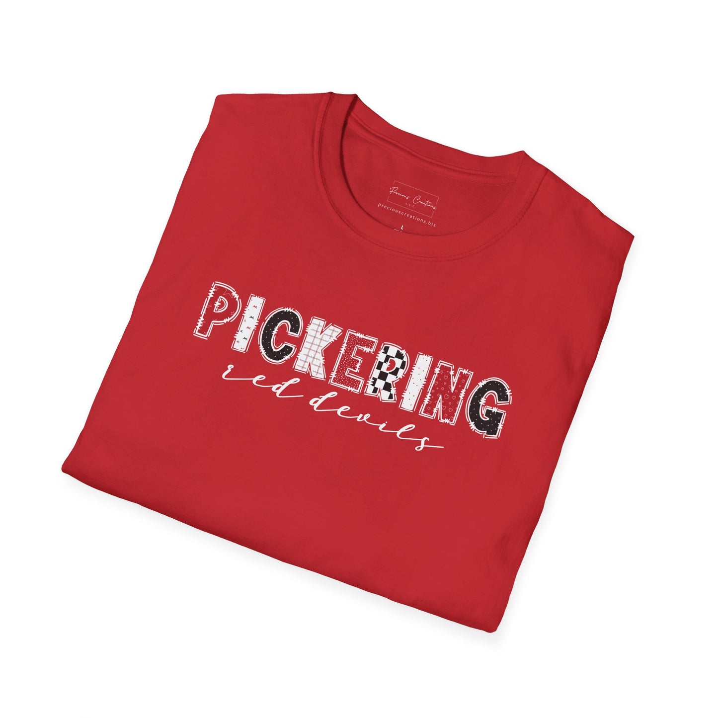 Gildan Pickering Unisex Softstyle T-Shirt, Cute Graphic Tee, Team Spirit Shirt, Casual Wear, Gift for Fans