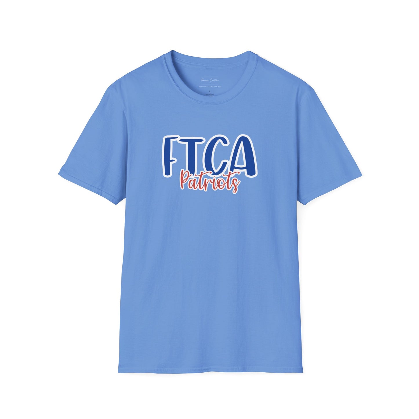 Gildan Faith Training Christian Academy Patriots Style 2 Unisex Softstyle T-Shirt, Cute Graphic Tee, Team Spirit Shirt, Casual Wear, Gift for Fans