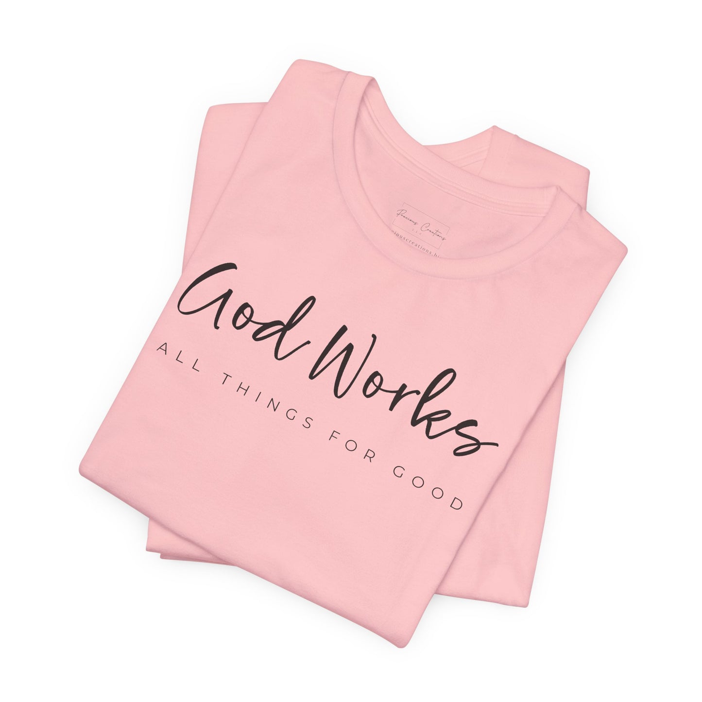 Bella + Canvas Inspirational Graphic Tee - God Works, Faith-Based Shirt, Casual Wear, Gift for Believers, Christian Apparel, Everyday Comfort