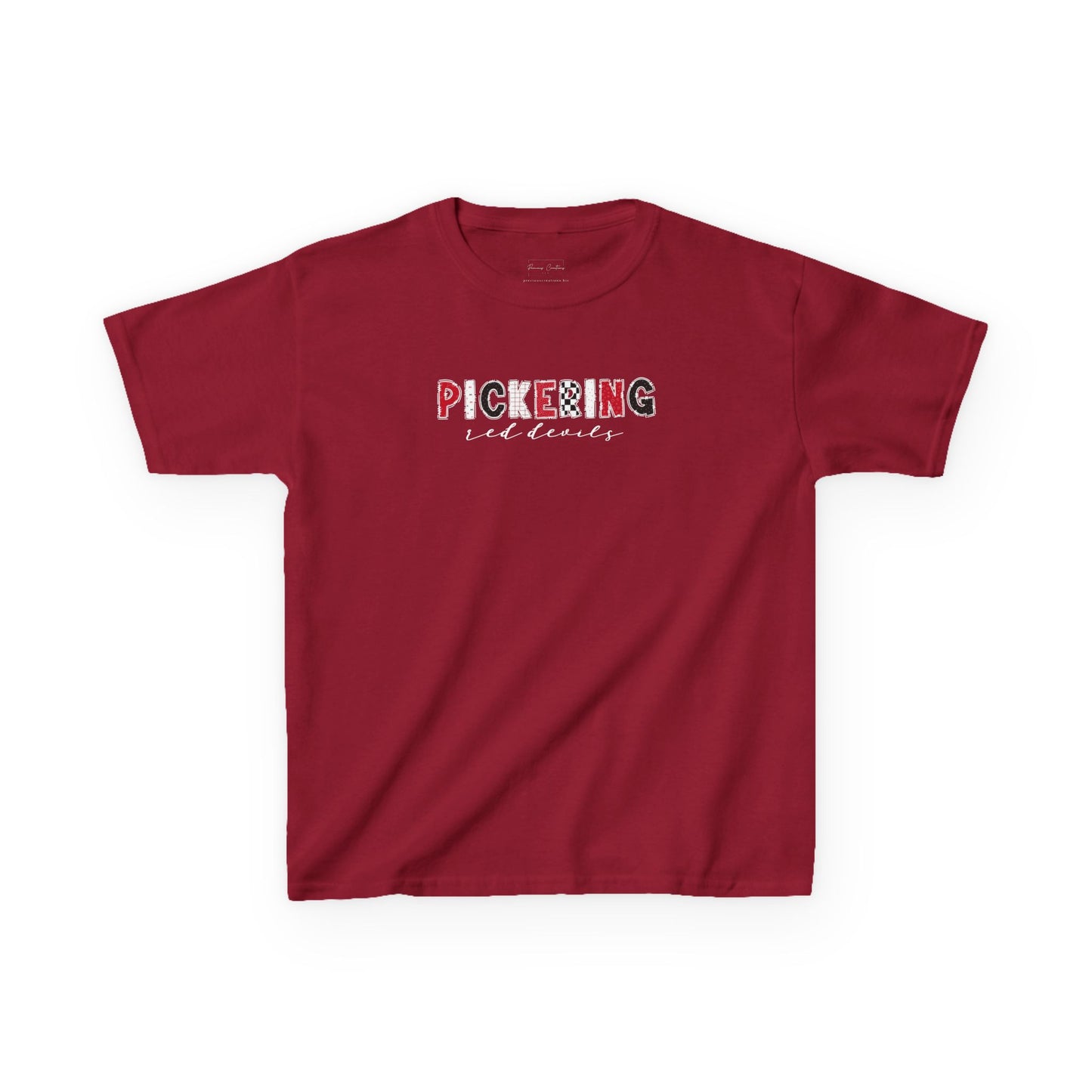 Gildan Kids Heavy Cotton Tee with Pickering Design, Cute Children's T-Shirt, School Spirit Apparel, Gift for Young Fans, Sporty Kids Wear