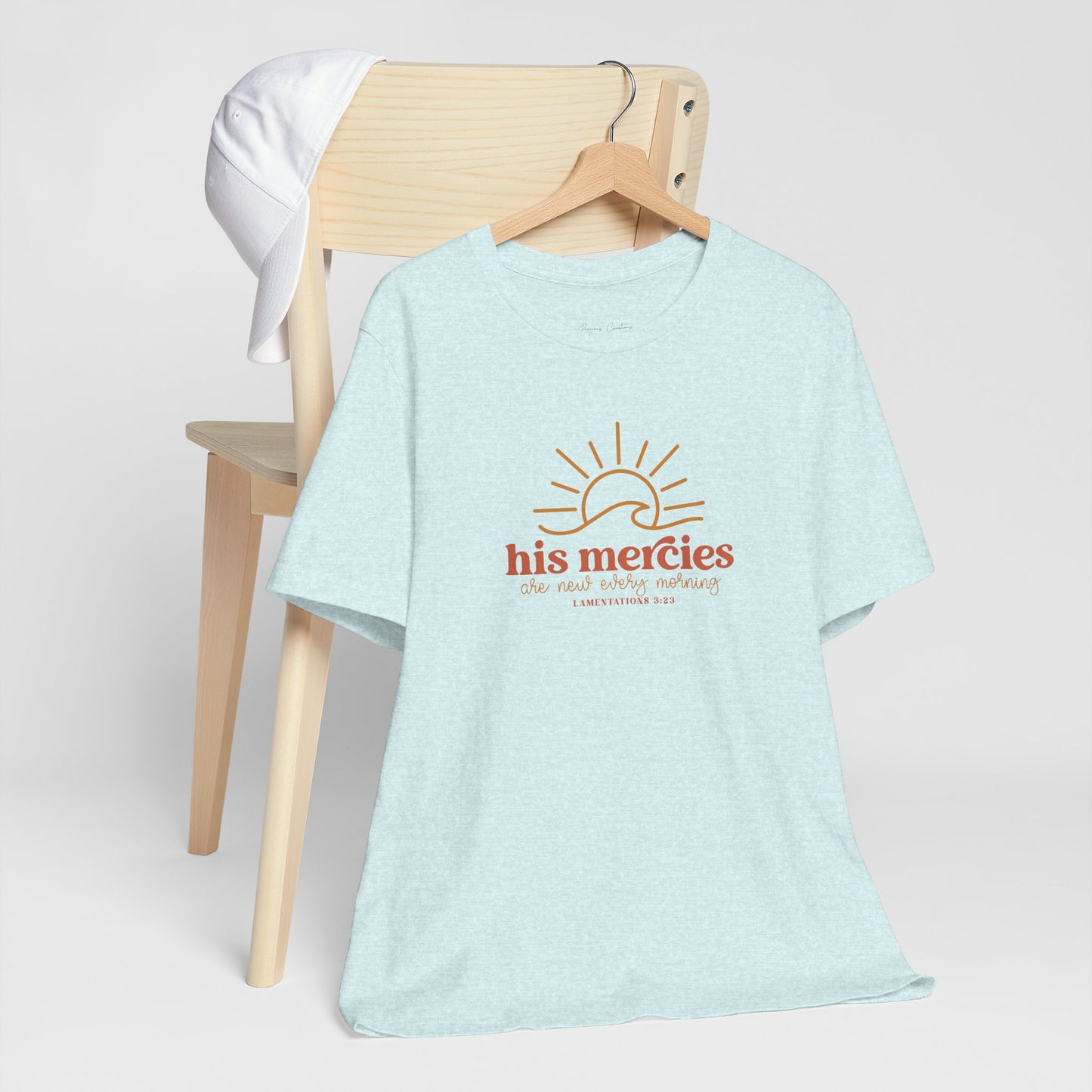 Bella + Canvas Inspirational Graphic Tee - His Mercies, Faith-Based Shirt, Casual Wear, Gift for Believers, Christian Apparel, Everyday Comfort