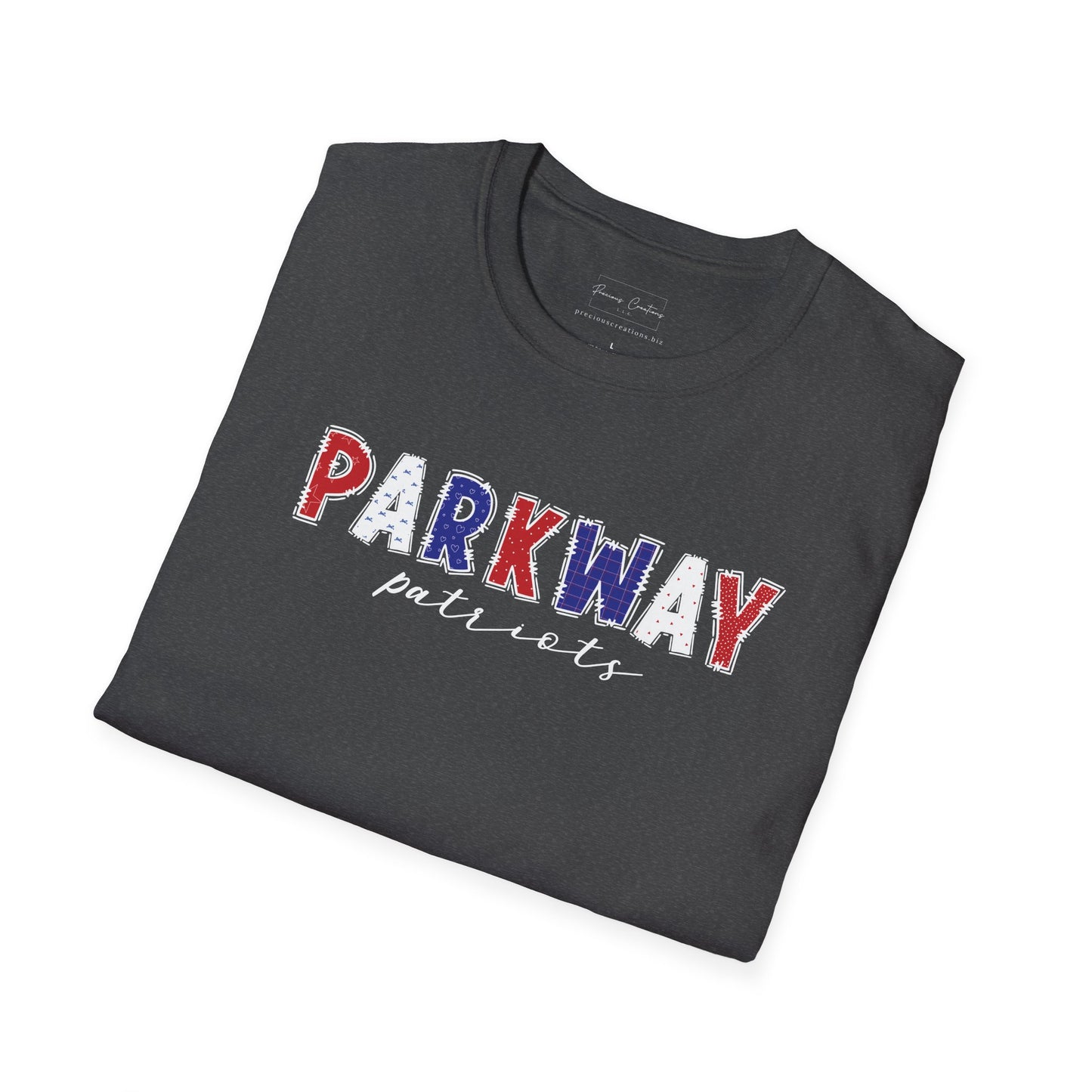 Gildan Parkway Patriots Unisex Softstyle T-Shirt, Cute Graphic Tee, Team Spirit Shirt, Casual Wear, Gift for Fans