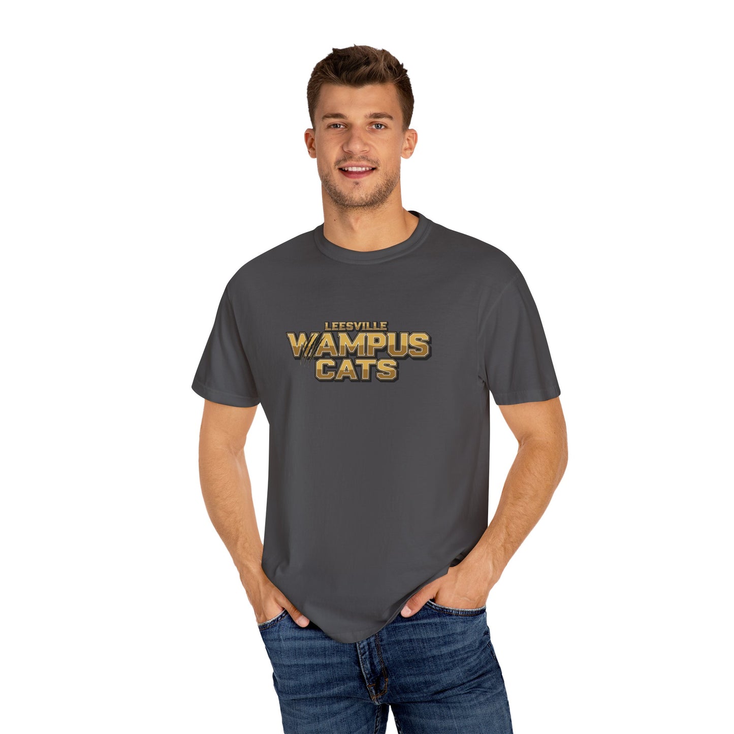 Lifestyle Wampus Cats Unisex Garment-Dyed T-Shirt, Casual Tee, Vintage Style Shirt, sport team Theme Apparel
