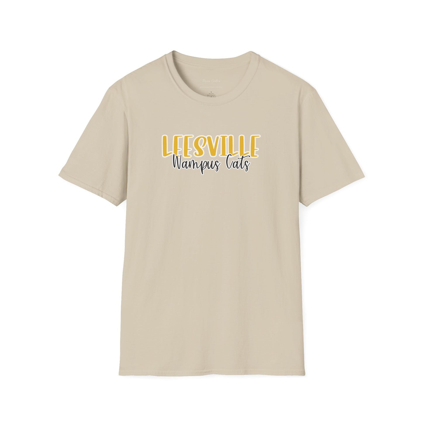 Copy of Gildan Leesville Wampus Cats Style 2 Unisex Softstyle T-Shirt, Cute Graphic Tee, Team Spirit Shirt, Casual Wear, Gift for Fans