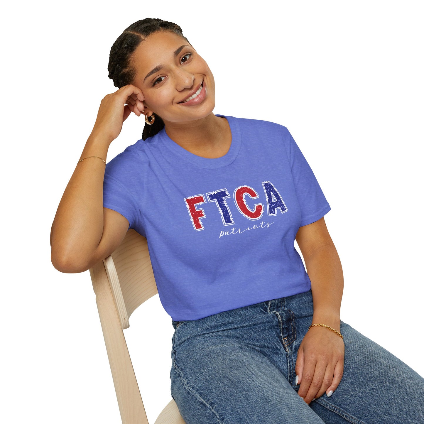 Gildan Faith Training Christian Academy Patriots Unisex Softstyle T-Shirt, Cute Graphic Tee, Team Spirit Shirt, Casual Wear, Gift for Fans