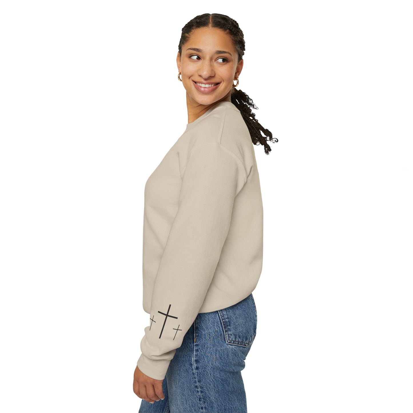 Gildan Make Heaven Crowded Minimalist Inspirational Crewneck Sweatshirt | Unisex, Cozy Fashion, Gift for Her, Casual Wear, Comfort Sweatshirt