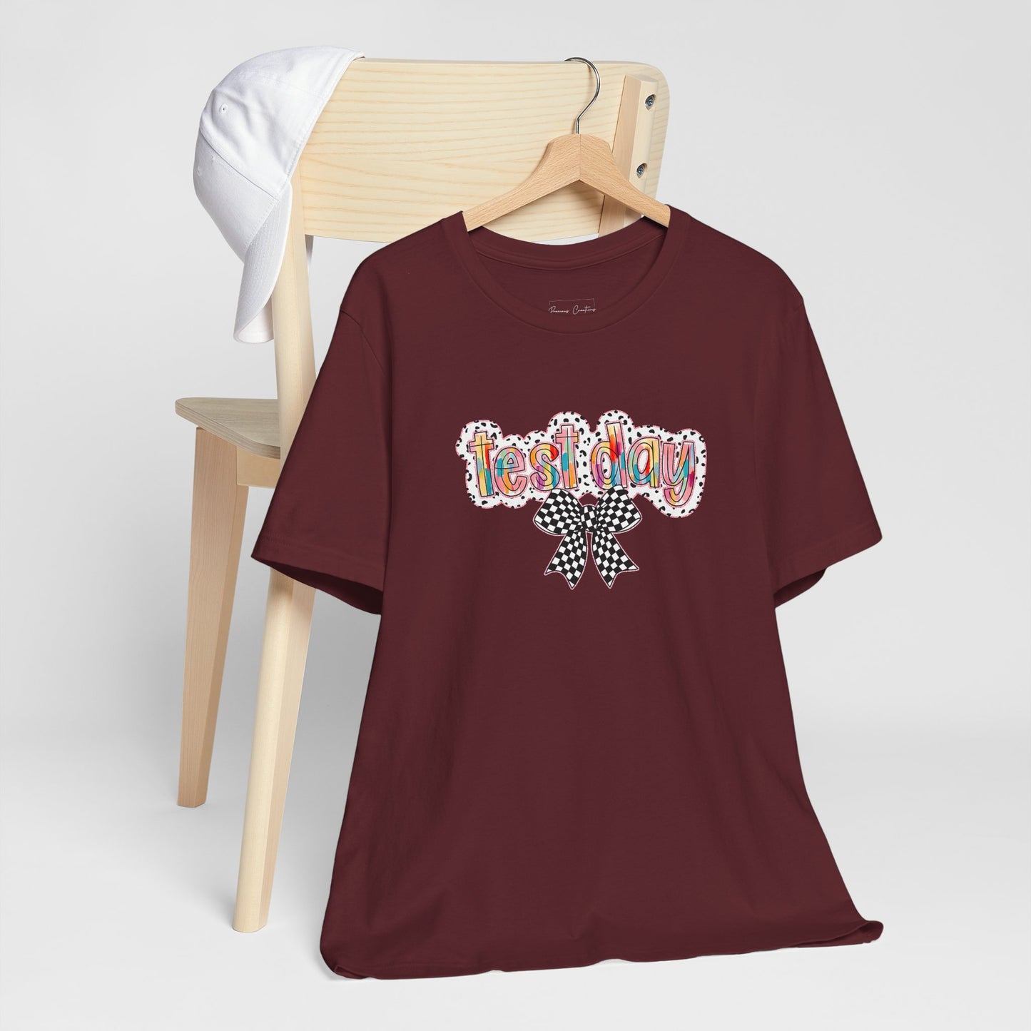 Bella + Canvas Test Day Short Sleeve Tee, Fun Gift, Party Attire, Unisex Shirt, Casual Wear, Summer Style