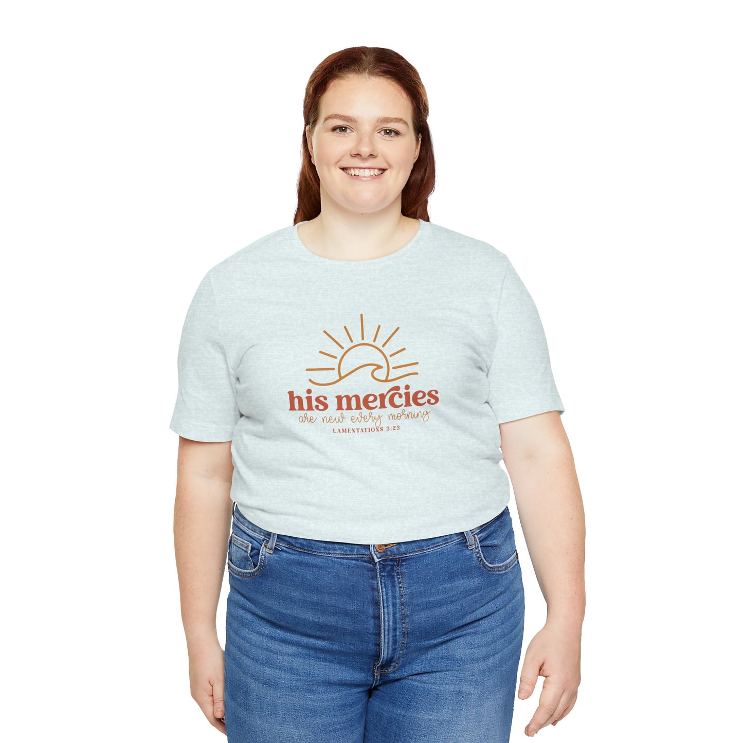 Bella + Canvas Inspirational Graphic Tee - His Mercies, Faith-Based Shirt, Casual Wear, Gift for Believers, Christian Apparel, Everyday Comfort