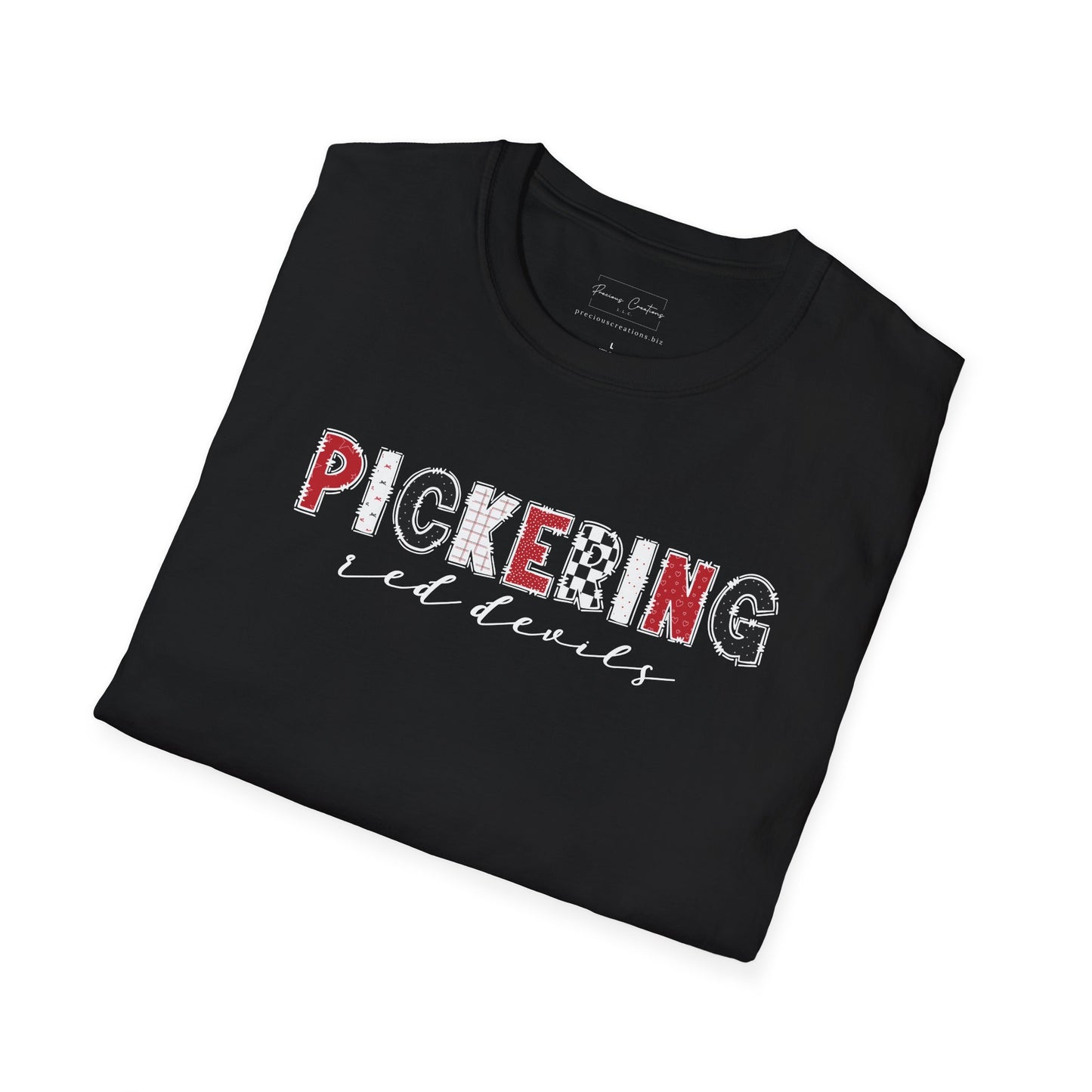 Gildan Pickering Unisex Softstyle T-Shirt, Cute Graphic Tee, Team Spirit Shirt, Casual Wear, Gift for Fans