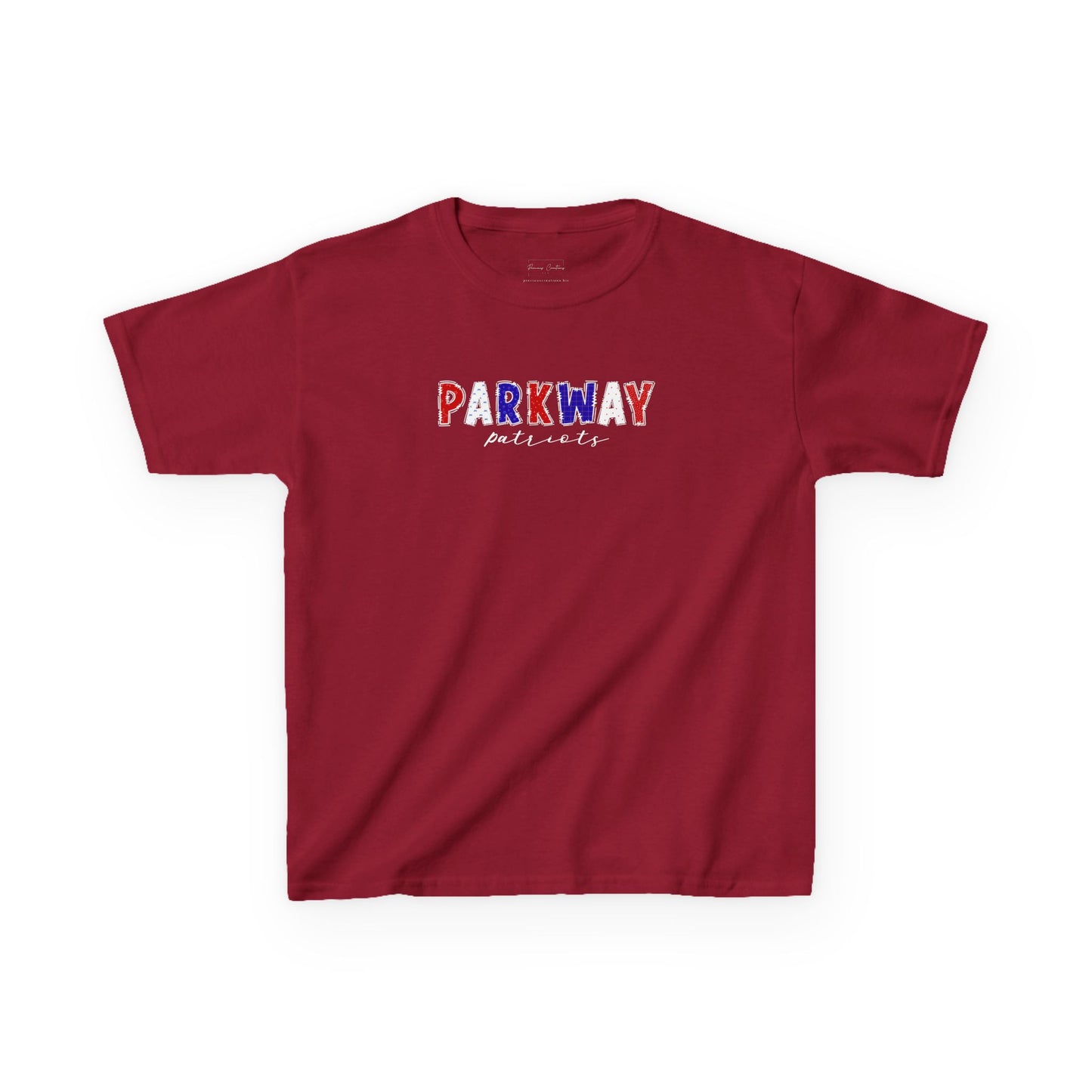 Gildan Kids Heavy Cotton Tee with Parkway Patriots Design, Cute Children's T-Shirt, School Spirit Apparel, Gift for Young Fans, Sporty Kids Wear