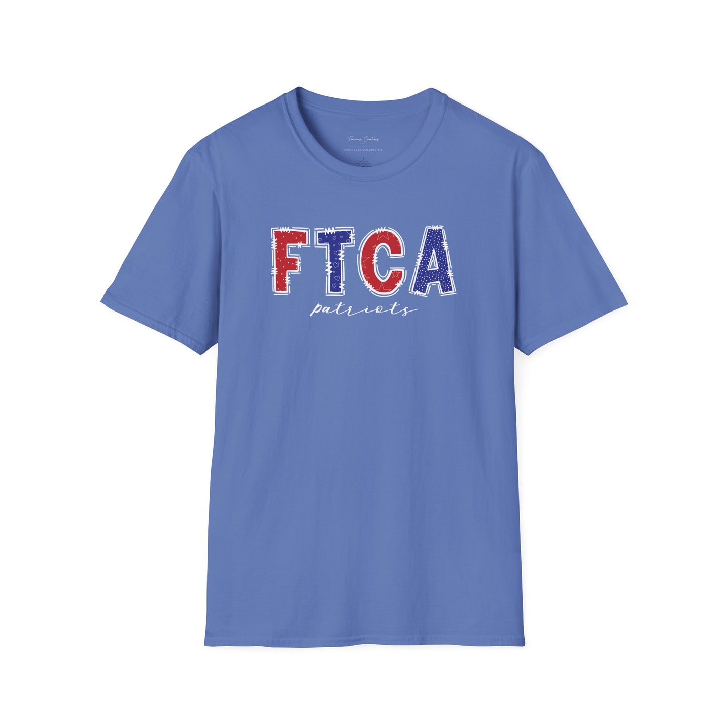 Gildan Faith Training Christian Academy Patriots Unisex Softstyle T-Shirt, Cute Graphic Tee, Team Spirit Shirt, Casual Wear, Gift for Fans