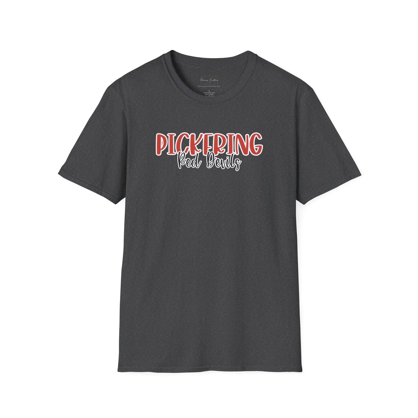 Gildan Pickering Style 2 Unisex Softstyle T-Shirt, Cute Graphic Tee, Team Spirit Shirt, Casual Wear, Gift for Fans