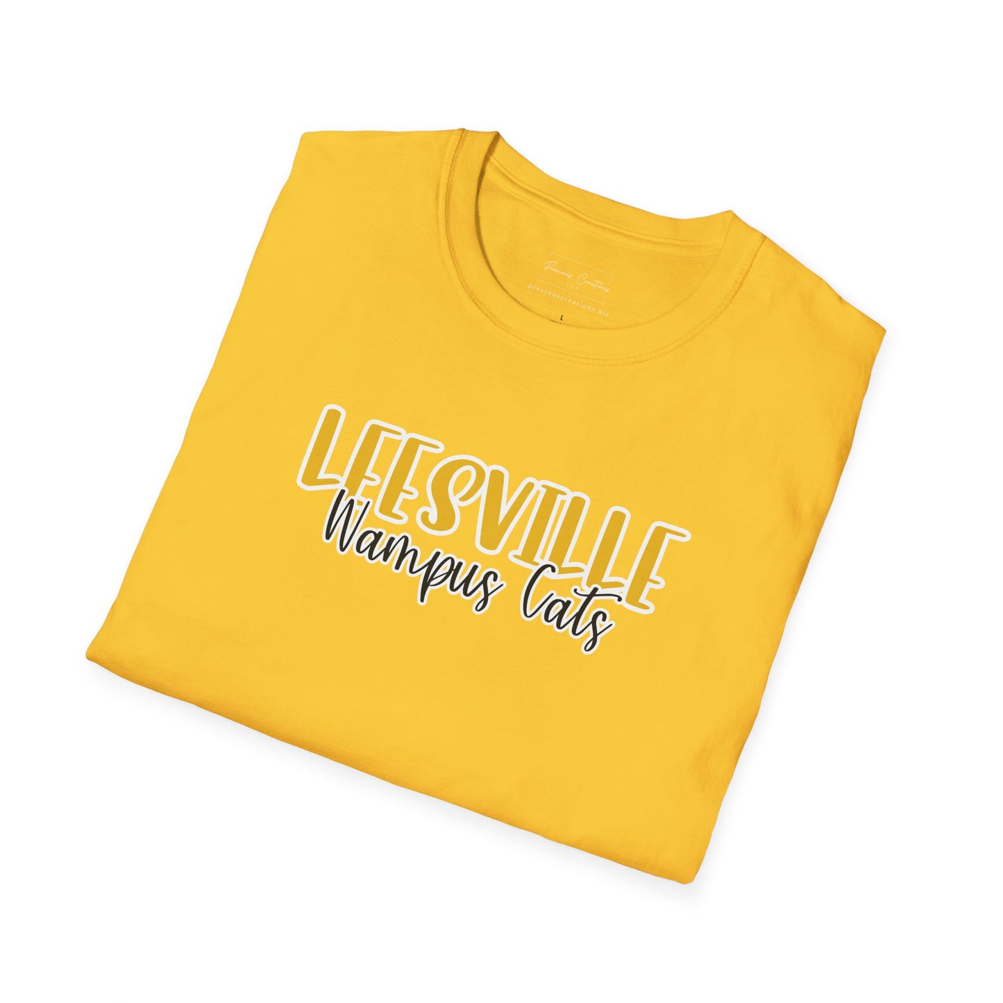Copy of Gildan Leesville Wampus Cats Style 2 Unisex Softstyle T-Shirt, Cute Graphic Tee, Team Spirit Shirt, Casual Wear, Gift for Fans