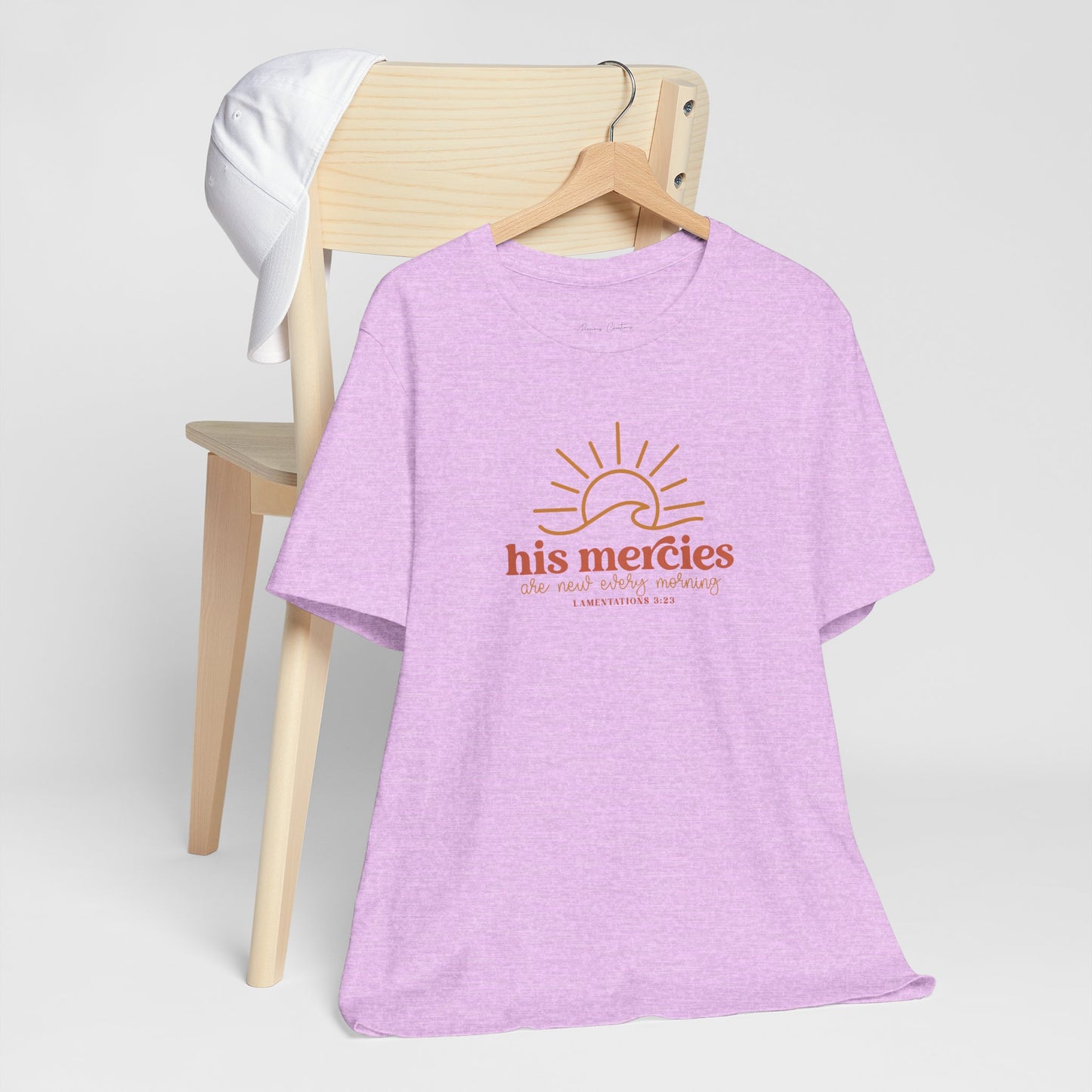 Bella + Canvas Inspirational Graphic Tee - His Mercies, Faith-Based Shirt, Casual Wear, Gift for Believers, Christian Apparel, Everyday Comfort