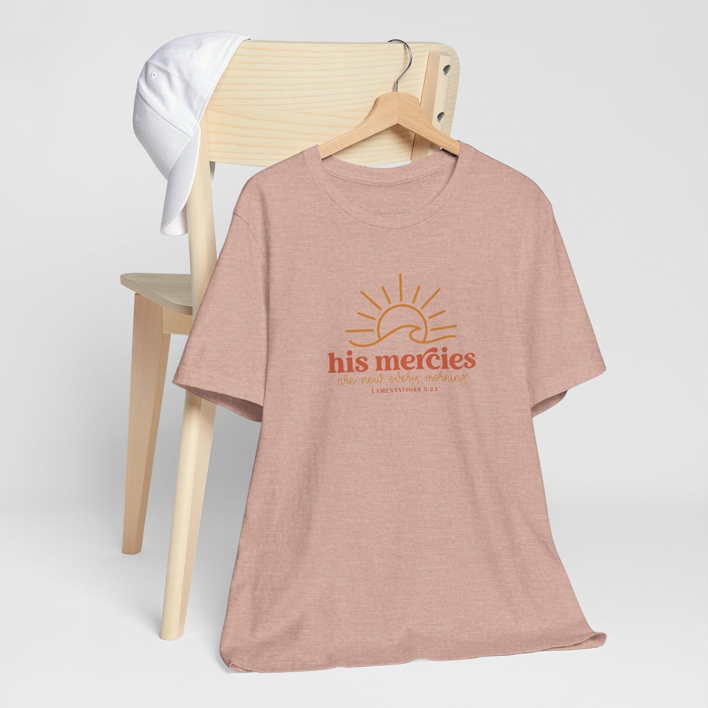 Bella + Canvas Inspirational Graphic Tee - His Mercies, Faith-Based Shirt, Casual Wear, Gift for Believers, Christian Apparel, Everyday Comfort