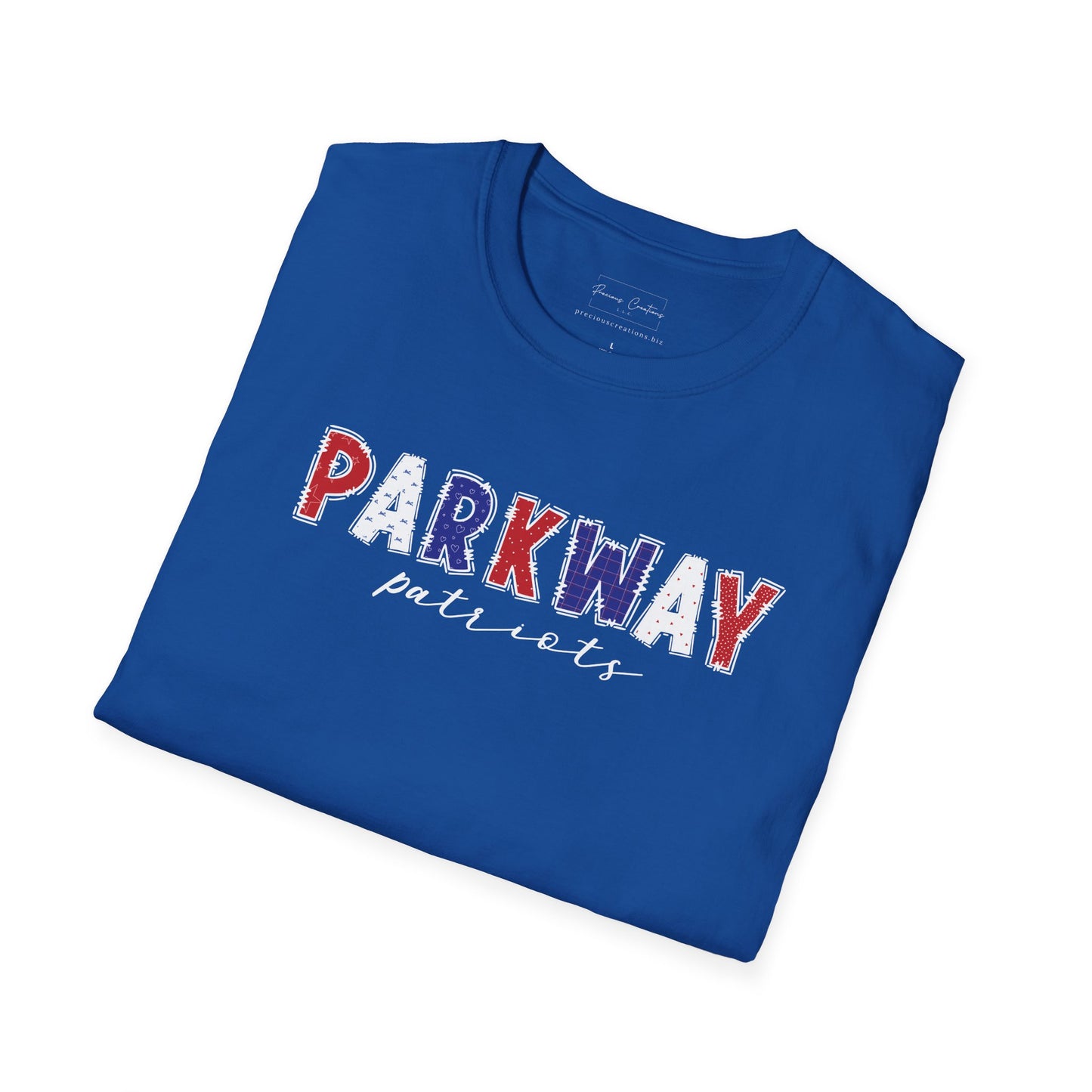Gildan Parkway Patriots Unisex Softstyle T-Shirt, Cute Graphic Tee, Team Spirit Shirt, Casual Wear, Gift for Fans