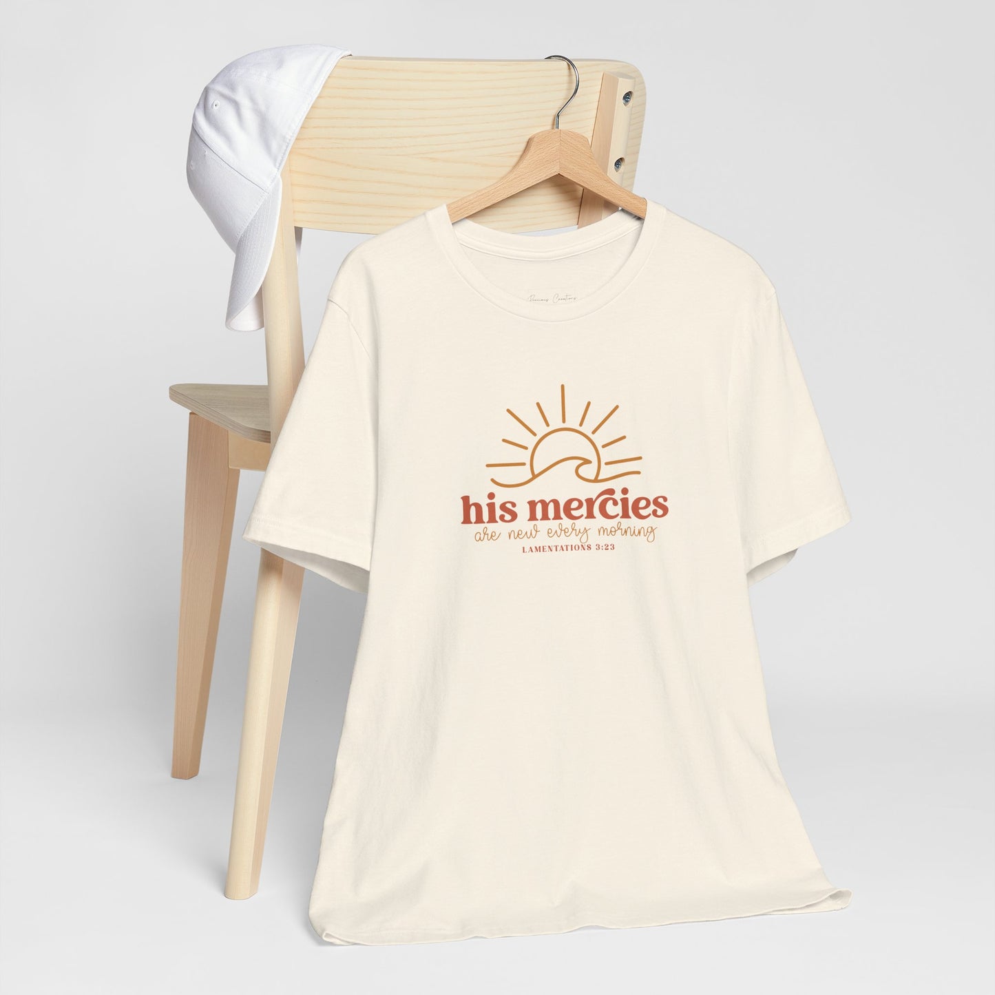 Bella + Canvas Inspirational Graphic Tee - His Mercies, Faith-Based Shirt, Casual Wear, Gift for Believers, Christian Apparel, Everyday Comfort