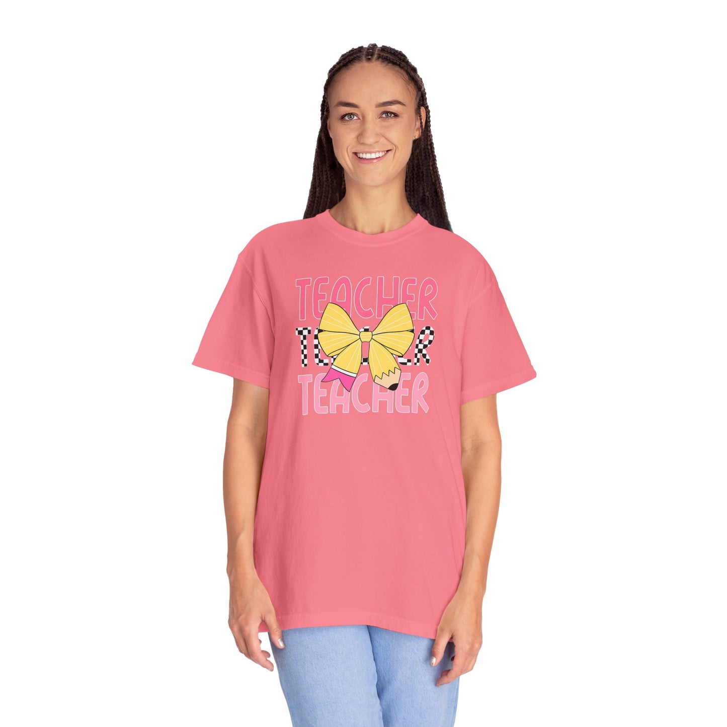 Comfort Colors Teacher T-Shirt, Gift for Educators, Unisex Garment-Dyed Tee, Back to School Shirt, Fun Teacher Apparel