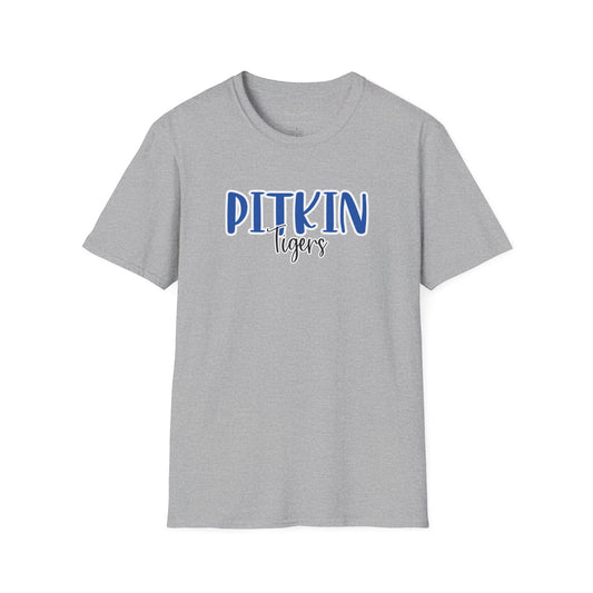 Gildan Pitkin Tigers Style 2 Unisex Softstyle T-Shirt, Cute Graphic Tee, Team Spirit Shirt, Casual Wear, Gift for Fans