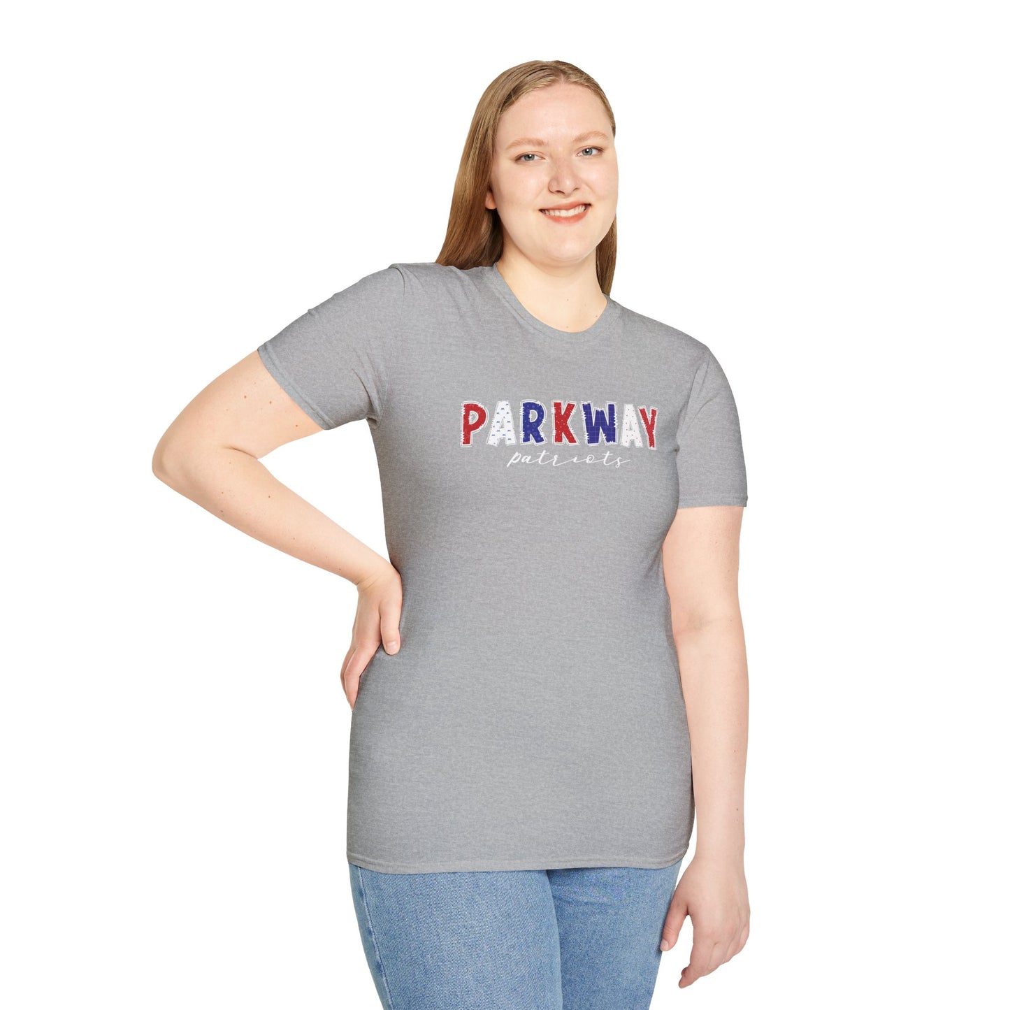 Gildan Parkway Patriots Unisex Softstyle T-Shirt, Cute Graphic Tee, Team Spirit Shirt, Casual Wear, Gift for Fans