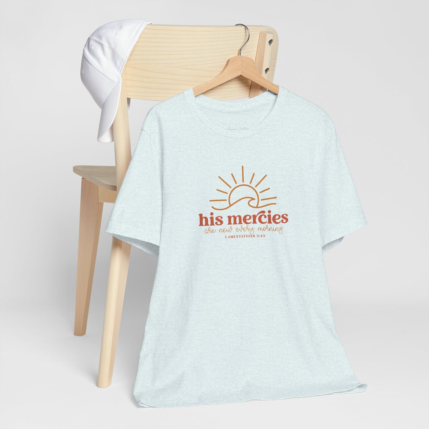 Bella + Canvas Inspirational Graphic Tee - His Mercies, Faith-Based Shirt, Casual Wear, Gift for Believers, Christian Apparel, Everyday Comfort