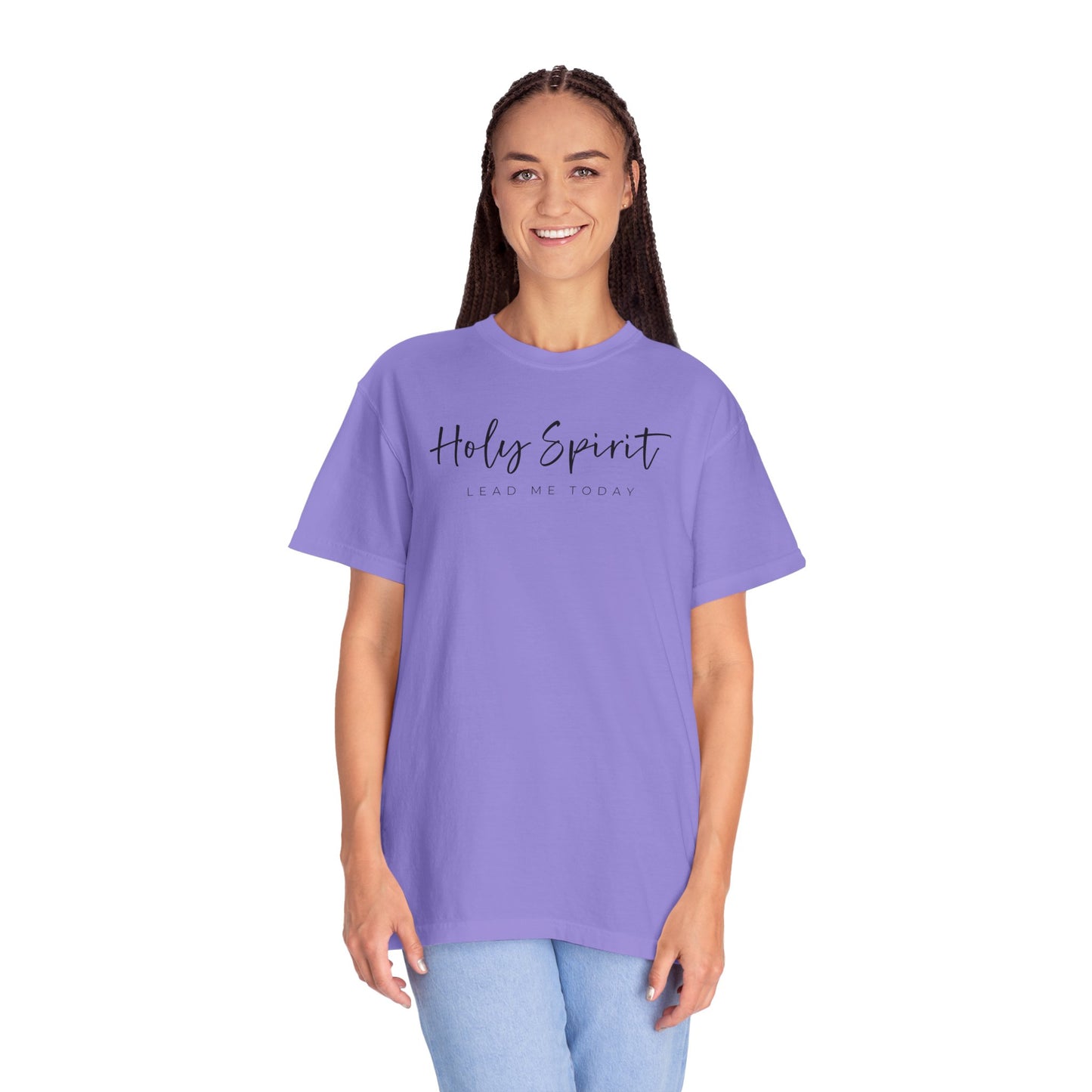 Comfort Colors Holy Spirit Unisex Garment-Dyed T-Shirt - Faith-Based Apparel for Everyday Wear, Spiritual Gift, Christian Tee, Inspirational Clothing