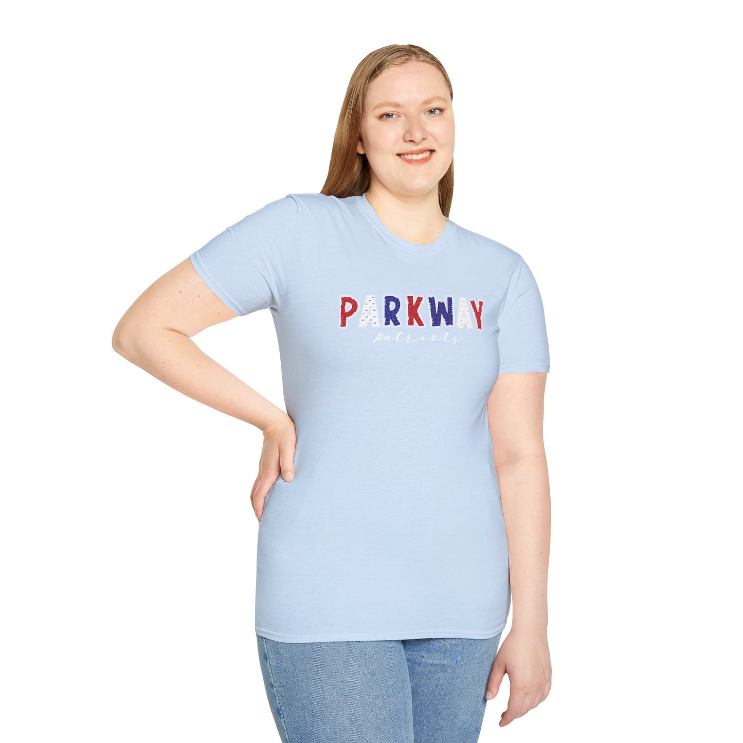 Gildan Parkway Patriots Unisex Softstyle T-Shirt, Cute Graphic Tee, Team Spirit Shirt, Casual Wear, Gift for Fans