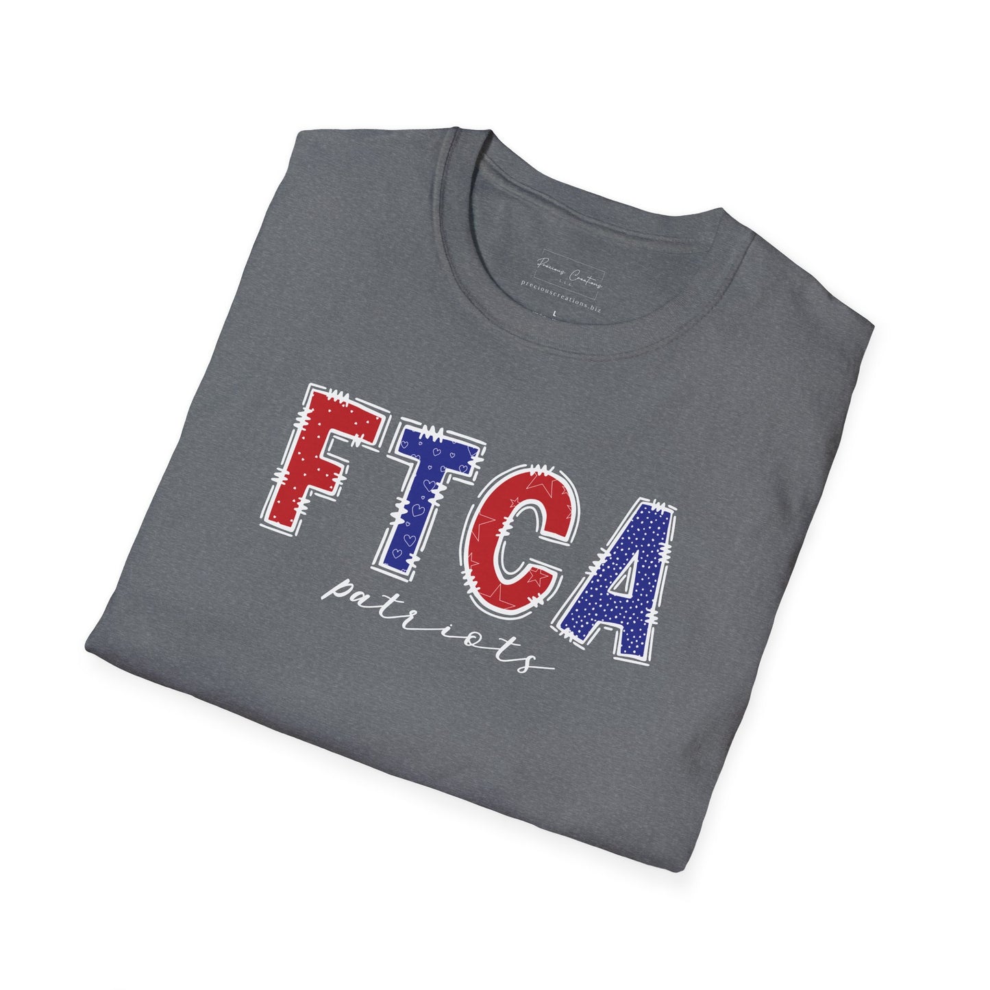 Gildan Faith Training Christian Academy Patriots Unisex Softstyle T-Shirt, Cute Graphic Tee, Team Spirit Shirt, Casual Wear, Gift for Fans