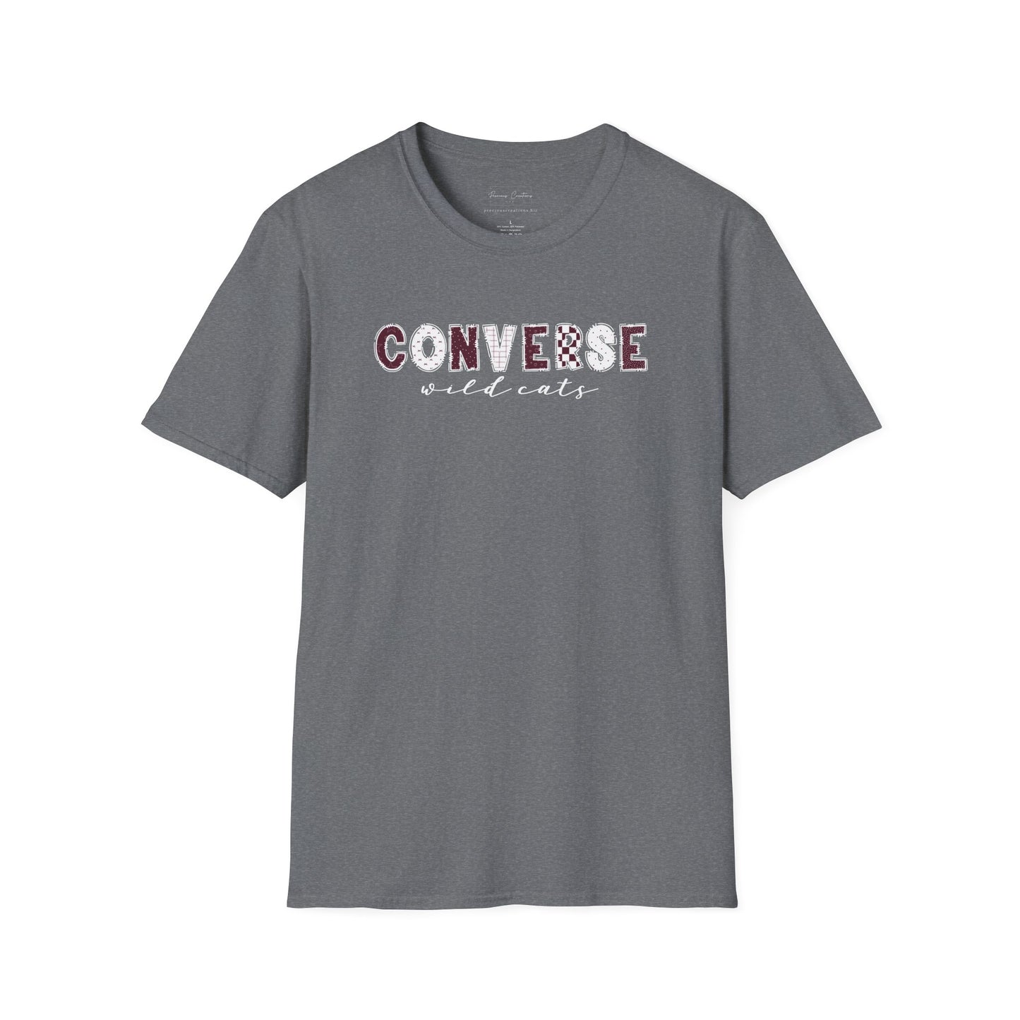 Gildan Converse Wildcats Unisex Softstyle T-Shirt, Cute Graphic Tee, Team Spirit Shirt, Casual Wear, Gift for Fans
