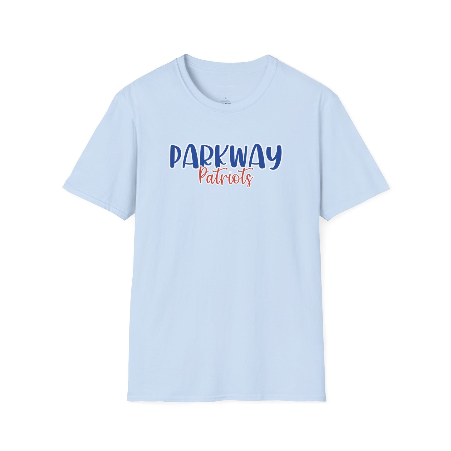 Gildan Parkway Patriots Style 2 Unisex Softstyle T-Shirt, Cute Graphic Tee, Team Spirit Shirt, Casual Wear, Gift for Fans