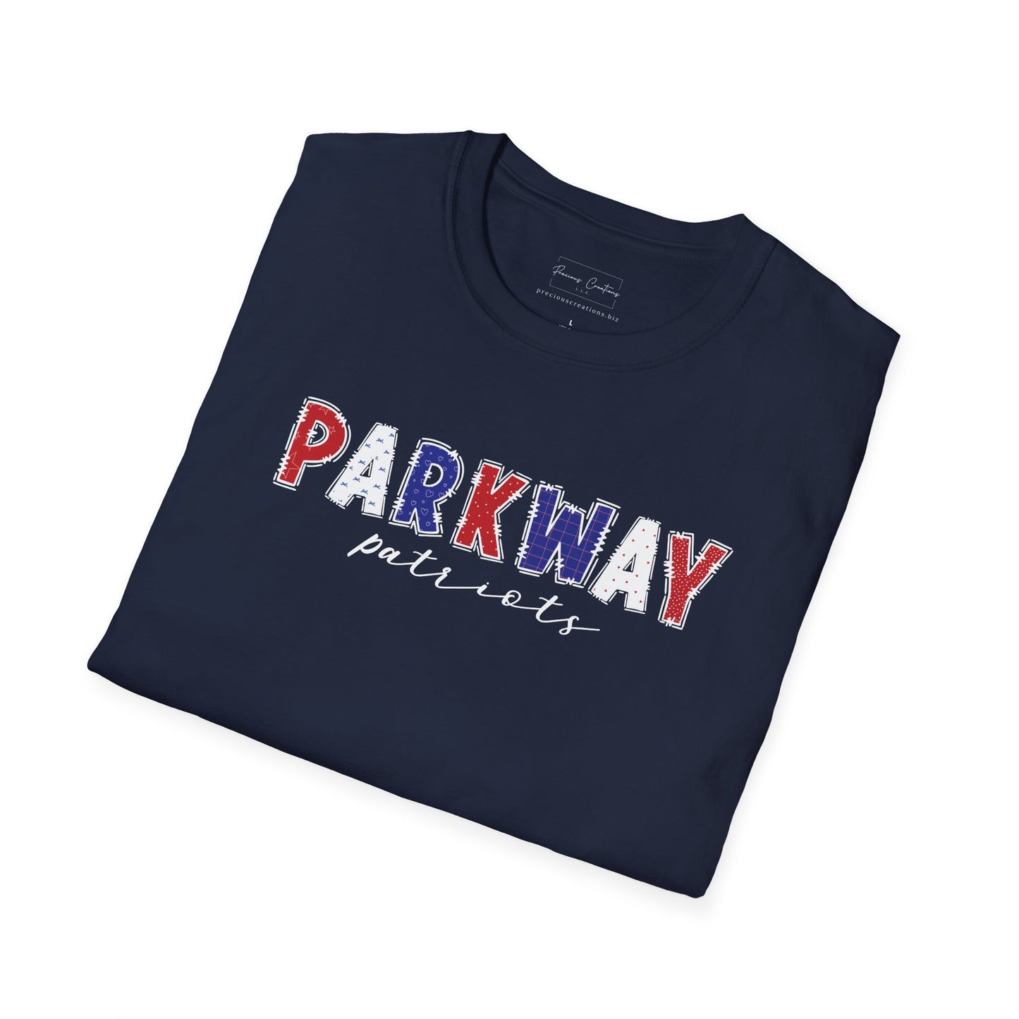 Gildan Parkway Patriots Unisex Softstyle T-Shirt, Cute Graphic Tee, Team Spirit Shirt, Casual Wear, Gift for Fans