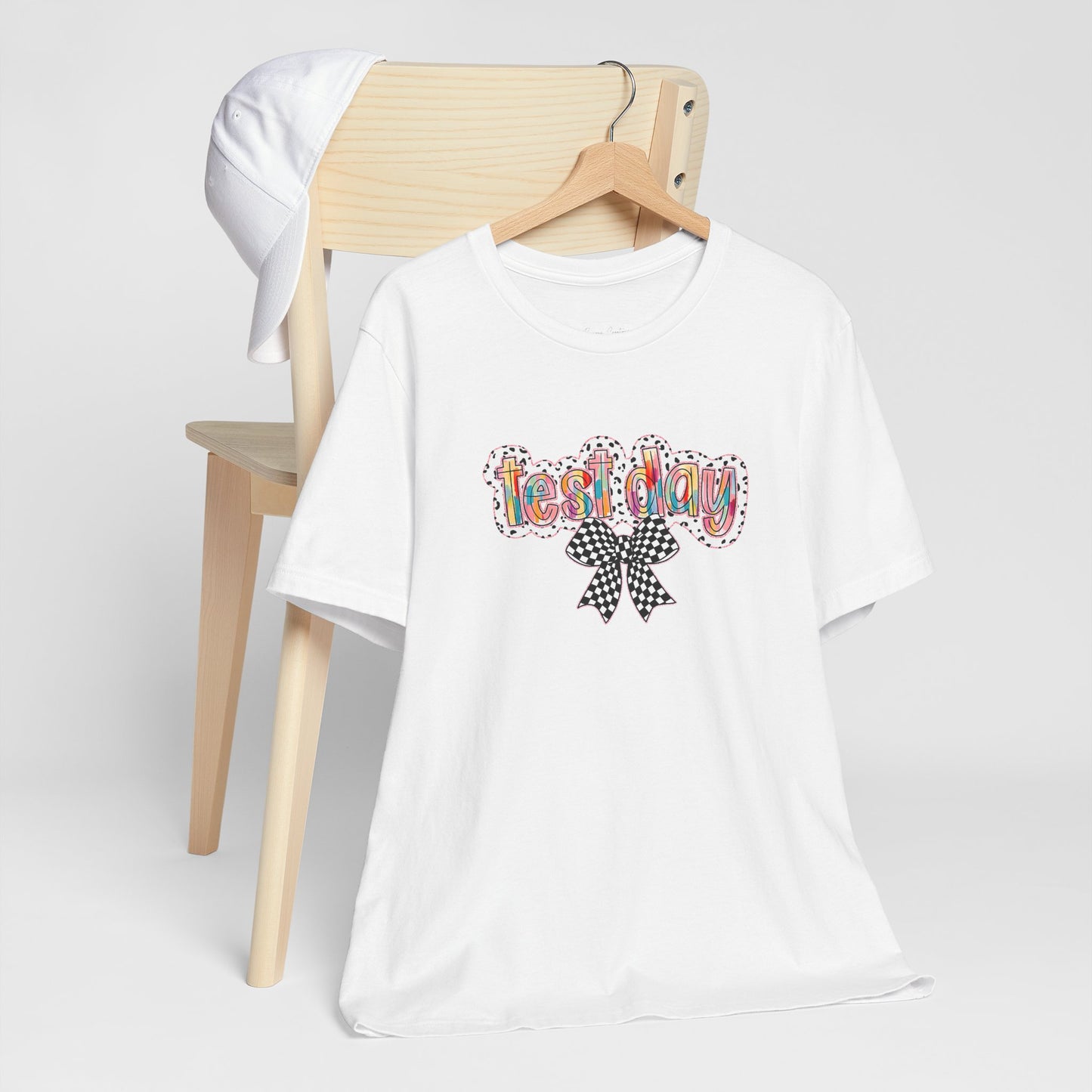Bella + Canvas Test Day Short Sleeve Tee, Fun Gift, Party Attire, Unisex Shirt, Casual Wear, Summer Style