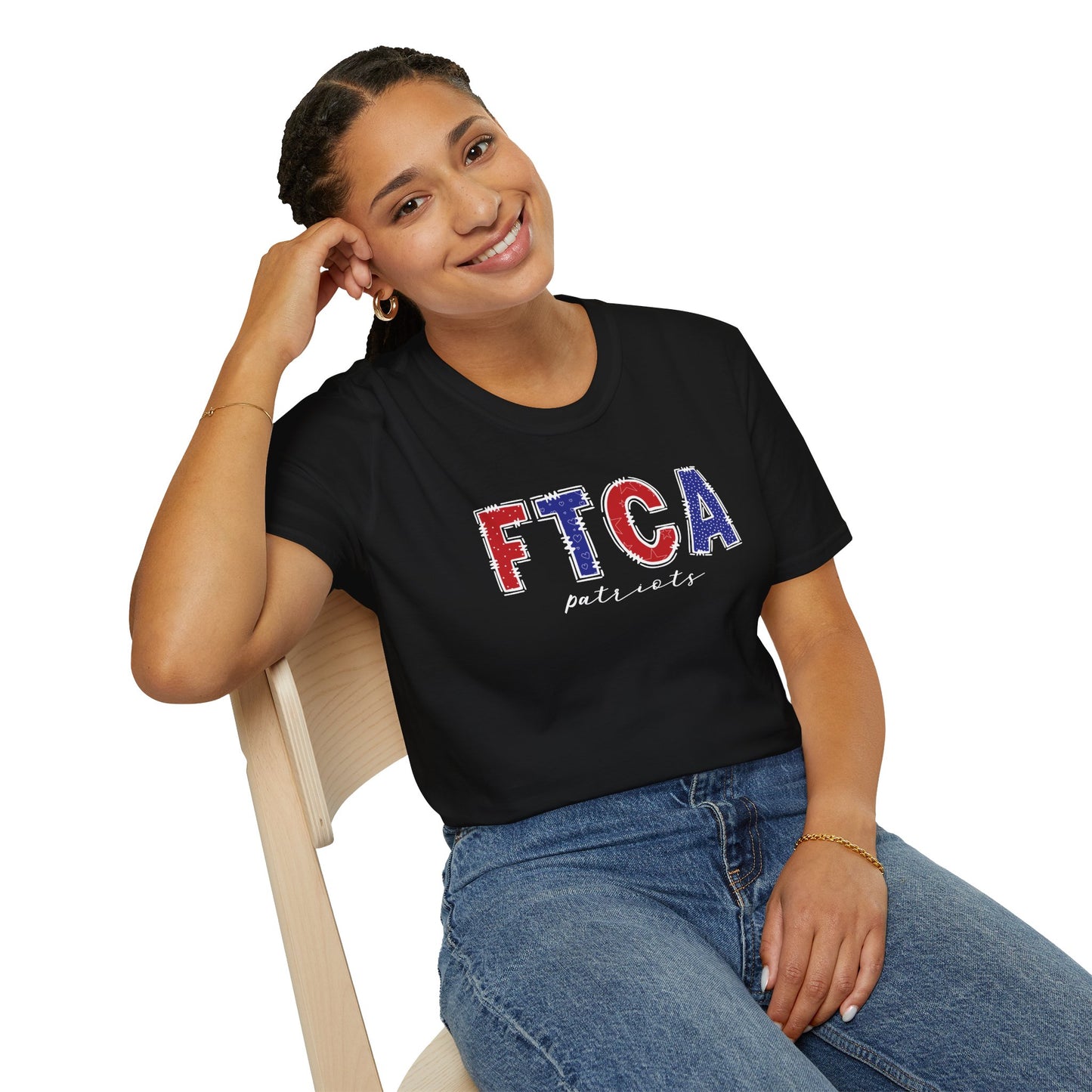 Gildan Faith Training Christian Academy Patriots Unisex Softstyle T-Shirt, Cute Graphic Tee, Team Spirit Shirt, Casual Wear, Gift for Fans